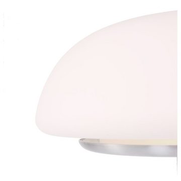 click-licht Tischleuchte Tischleuchte Ancilla in Weiß und Silber E14 2-flammig, keine Angabe, Leuchtmittel enthalten: Nein, warmweiss, Tischleuchte, Nachttischlampe, Tischlampe