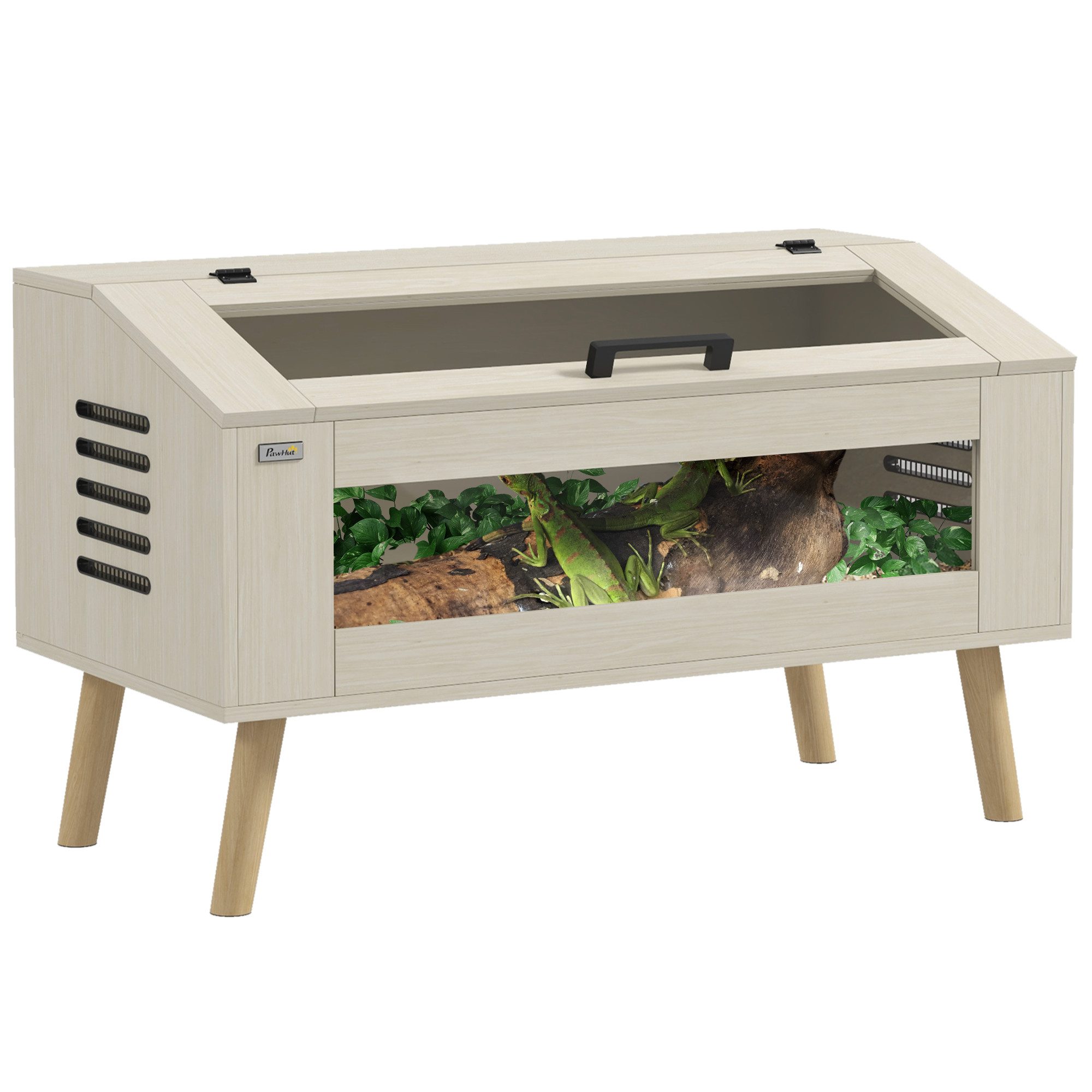 Terrarium Reptil Fütterungsbox mit Lüftungsgitter