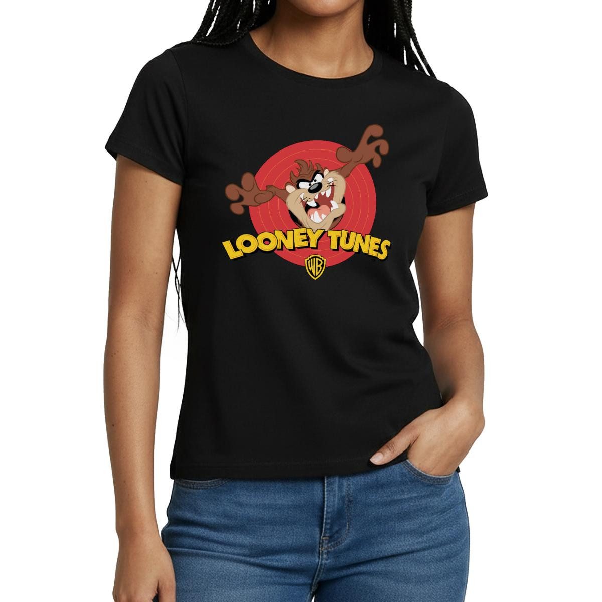 Spreadshirt T-Shirt Looney Tunes Taz Der Tasmanische Teufel Frauen T-Shirt (1-tlg)