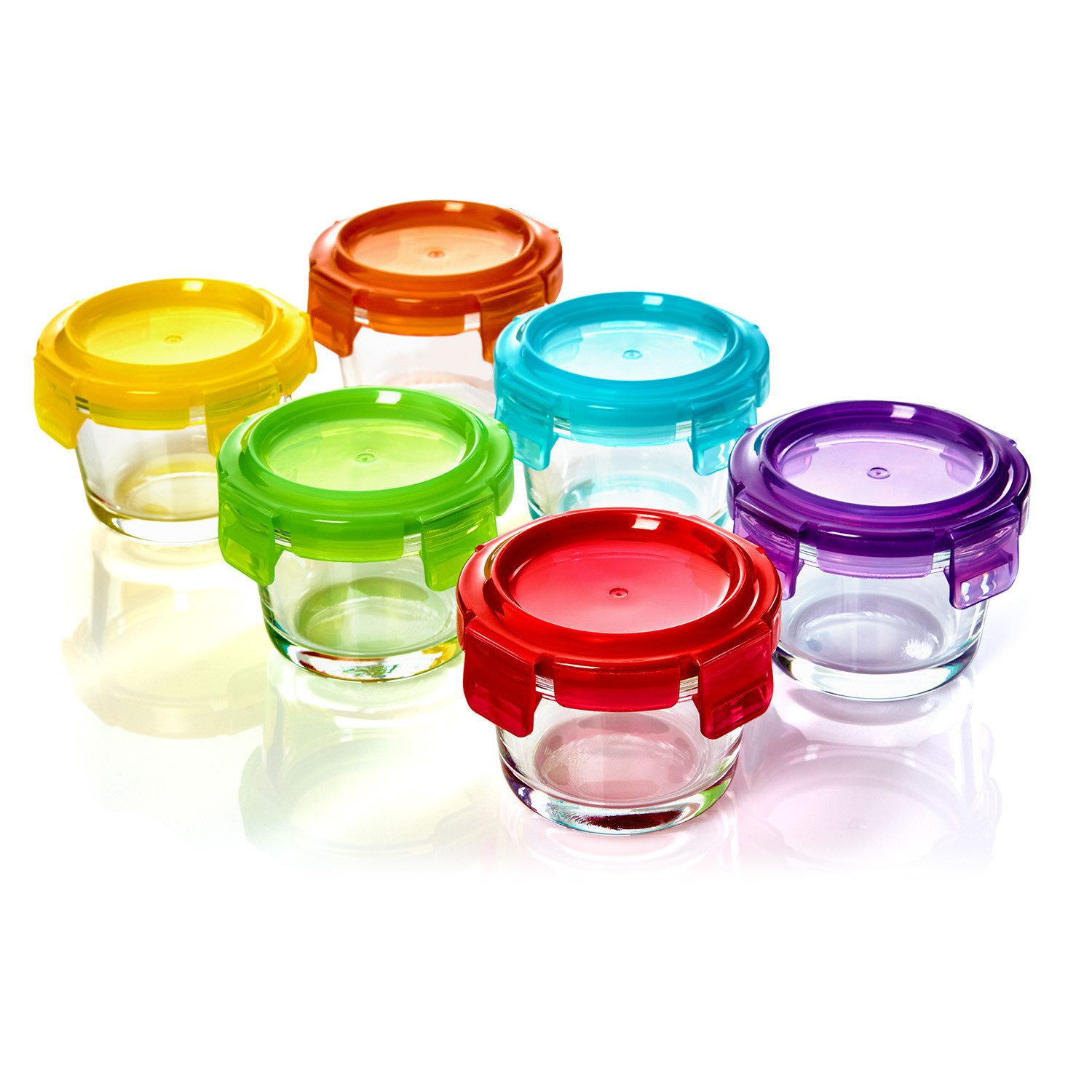 Klarstein Frischhaltedose Babygläser 6er-Set, Glas