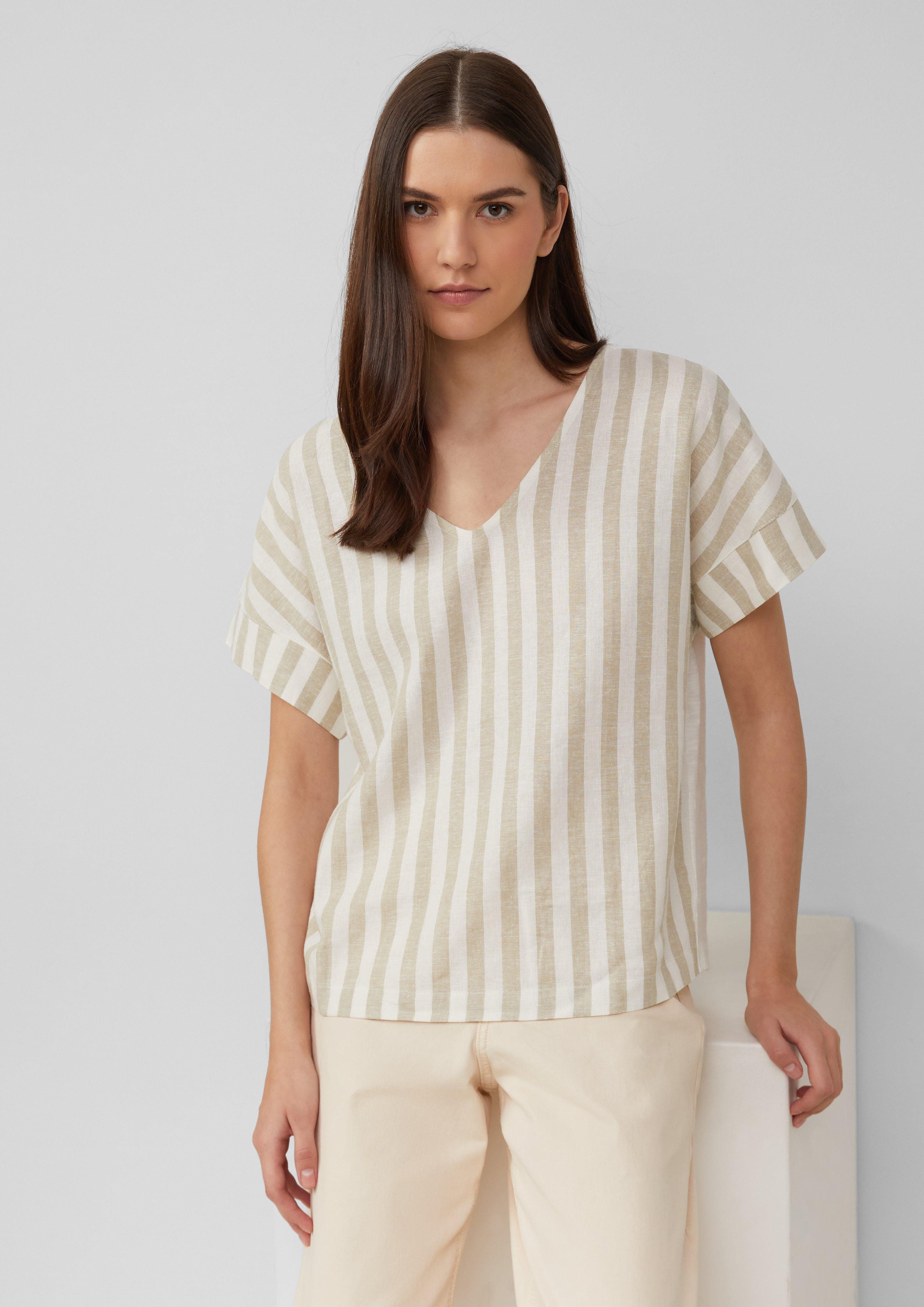 s.Oliver Shirttop T-Shirt im Fabricmix mit günstig online kaufen