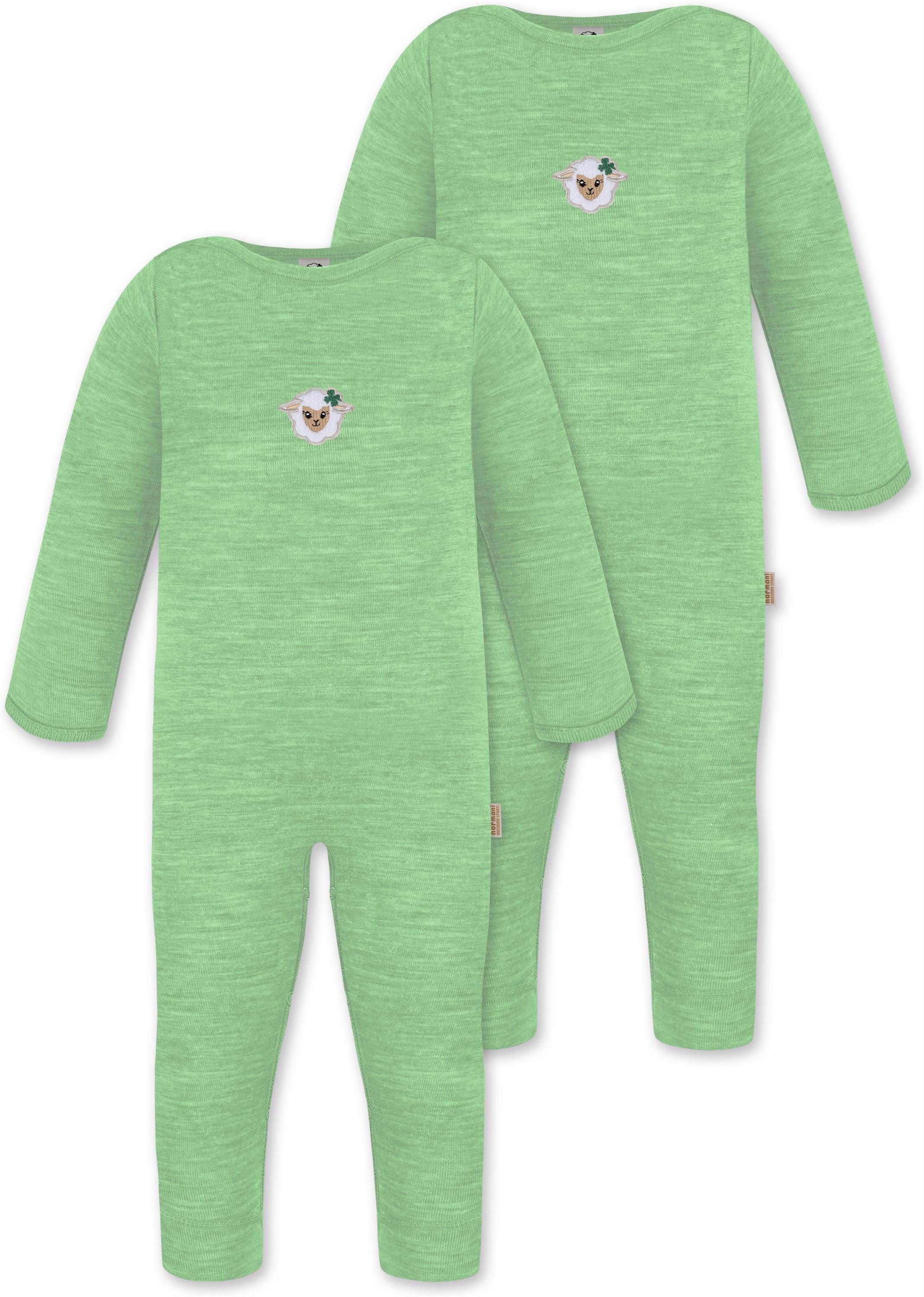 Langarmwickelbody 2er Pack Baby Merino Strampler Tangoio
