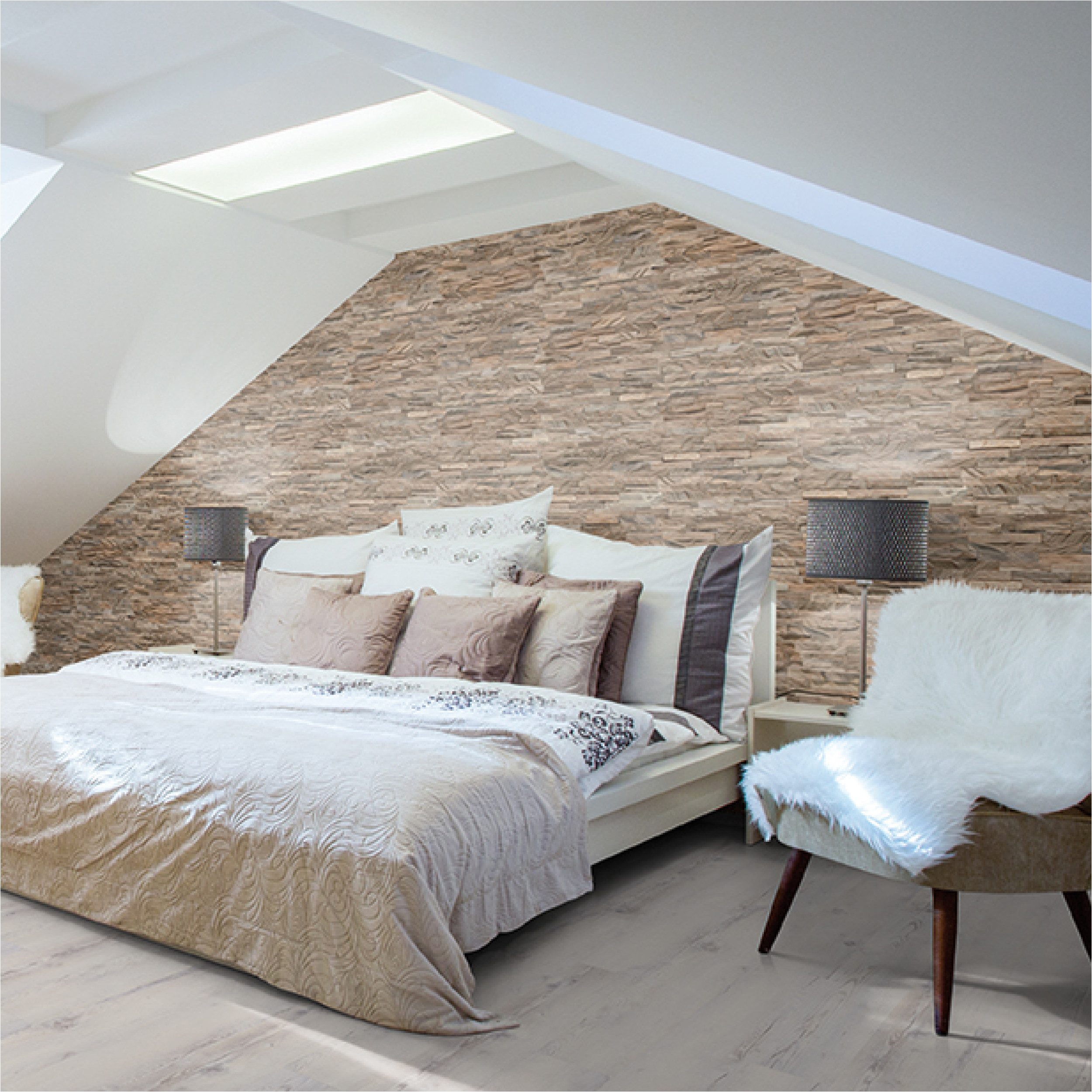 INDO 3D Wandpaneel Diamond / Classic Teak Natur, BxL: 15,00x61,00 cm, 0,10 qm, (Packung, Versandkostenfreie Lieferung) schallreduzierende Wandverkleidung mit 3D-Effekt