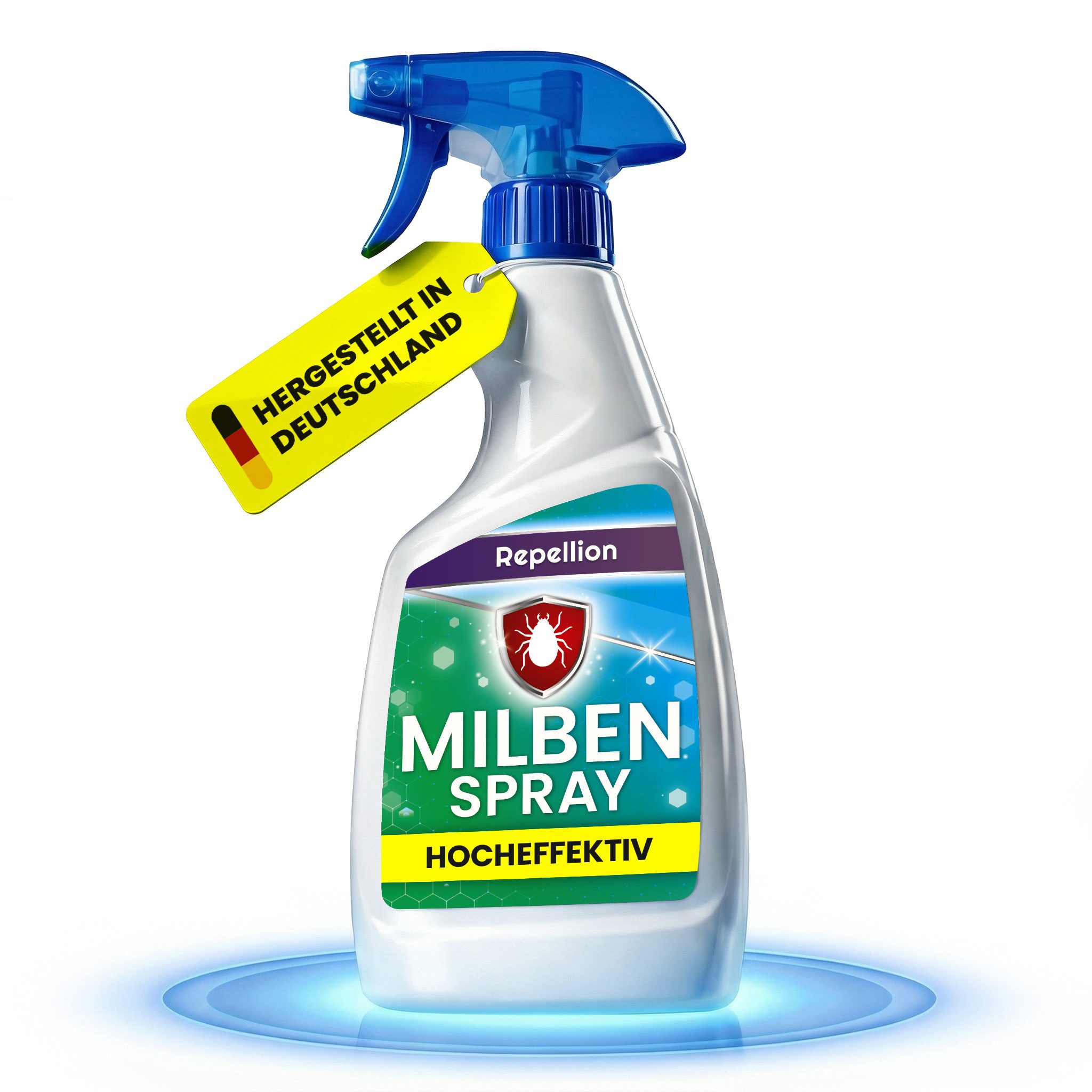 Repellion Milbenspray Anti Milben Spray - Milbenspray zur Umgebungsanwendung, 500 ml, Milbenabwehr für Matratzen, Polster, Teppiche & Wohnräume