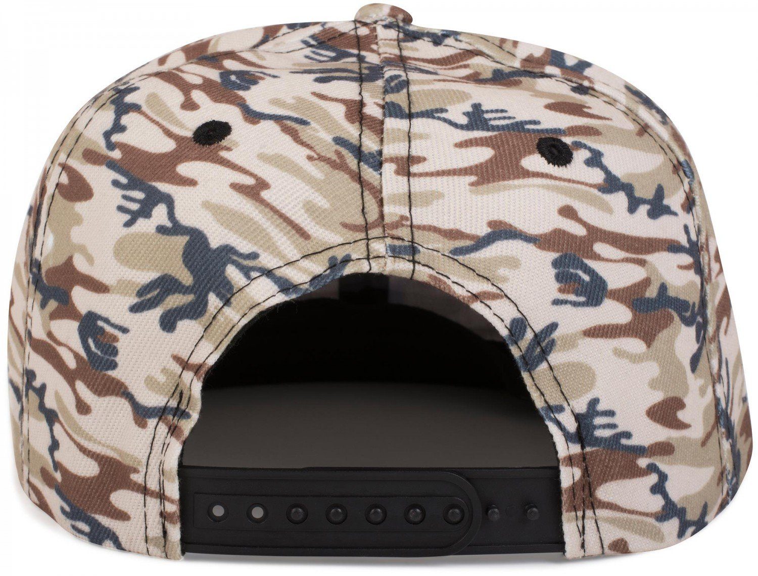 Camouflage Cap Cap mit Snapback (1-St) styleBREAKER Snapback Print Beige-Braun
