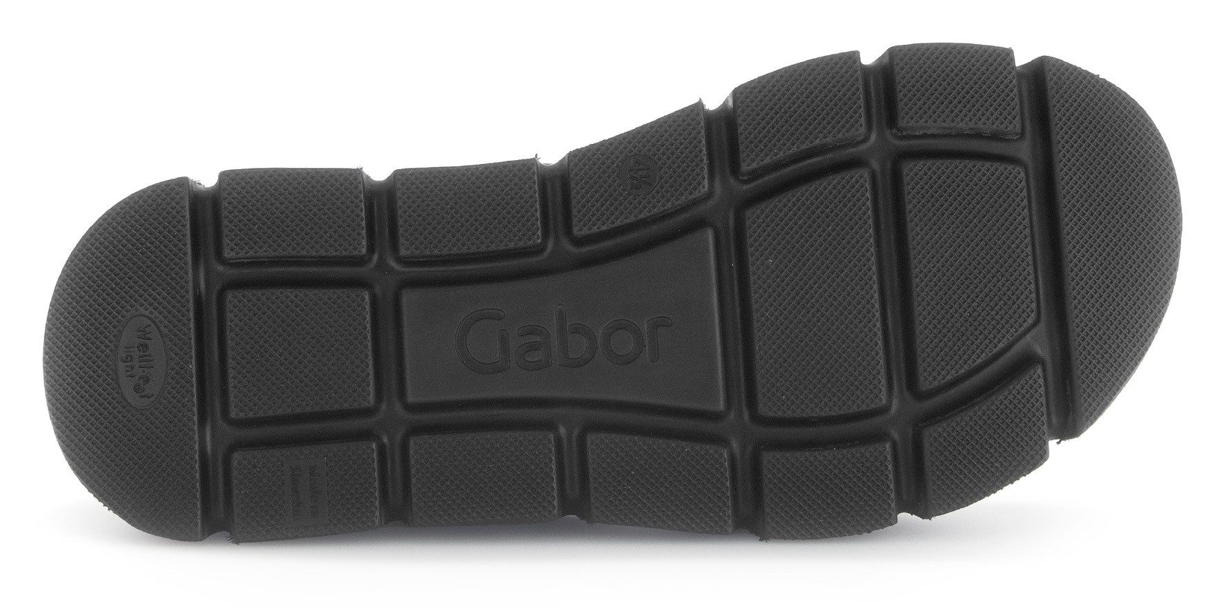 Gabor Sandalette, Plateau, Sommerschuh, Riemchensandale mit großer Zierschnalle