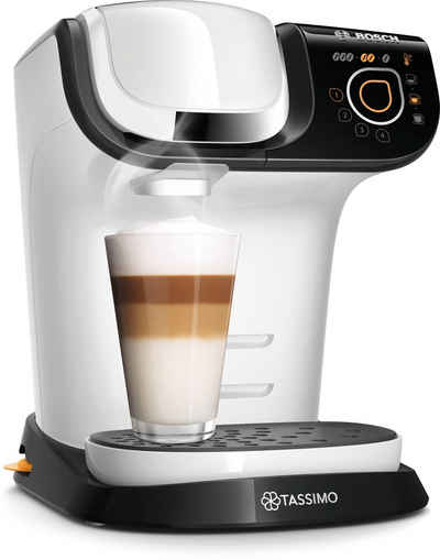 TASSIMO Kapselmaschine MY WAY 2 TAS6504, Kaffeemaschine by Bosch, weiß, mit Wasserfilter, über 70 Getränke, Personalisierung, vollautomatisch, einfache Zubereitung