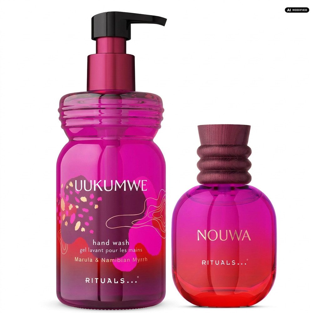 Rituals Flüssigseife Rituals Uukumwe Handseife und Nouwa Parfum Duo, Pflegende Handseife und Eau de Parfum im harmonischen Duft-Duo