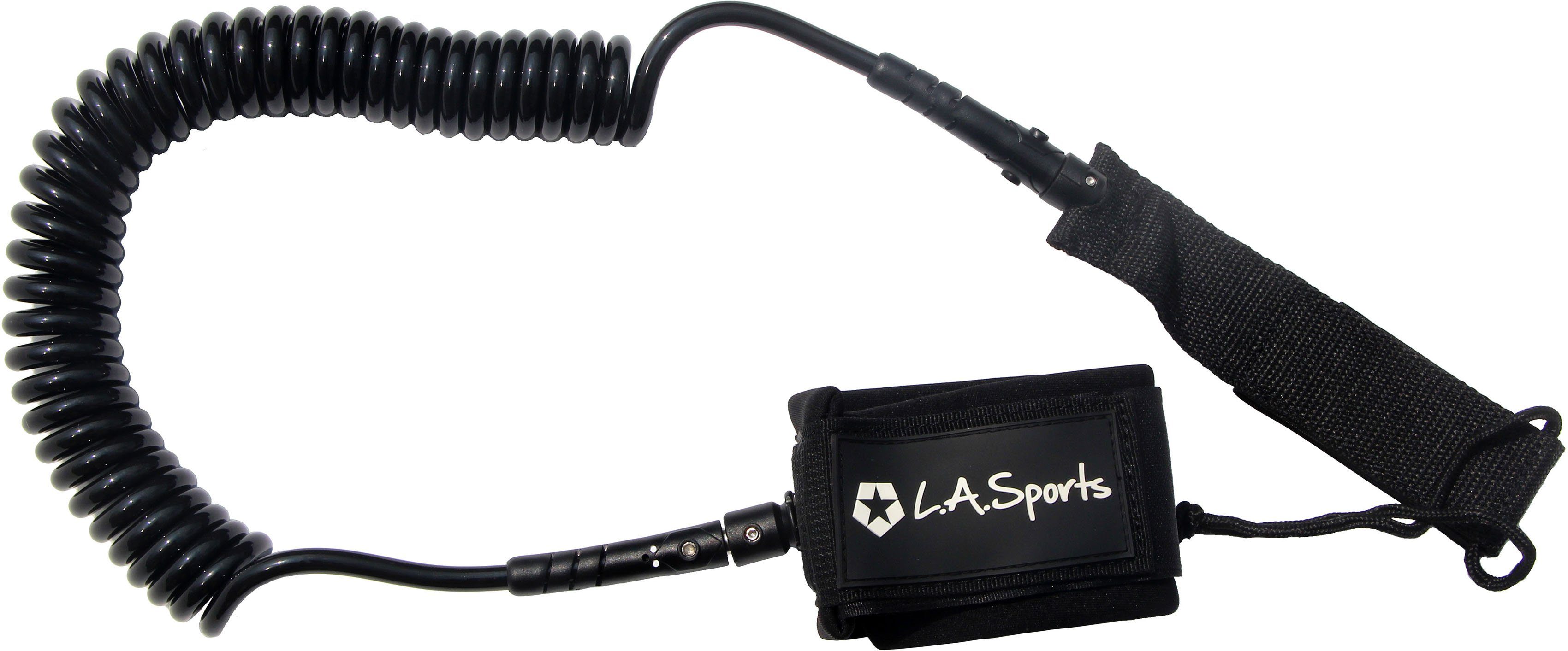 L.A. Sports mit Devil, (Set, Pumpe Inflatable tlg., 6 Paddel, Transportrucksack) und SUP-Board