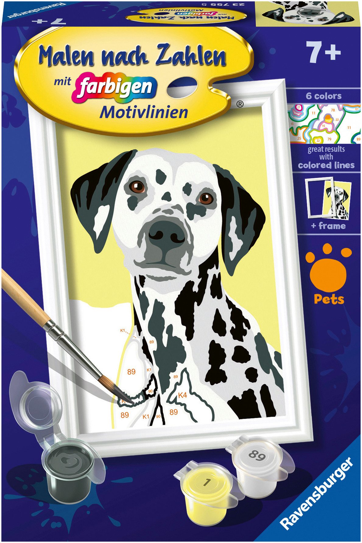 Ravensburger Malen nach Zahlen CreArt, Niedlicher Hund, Made in Europe