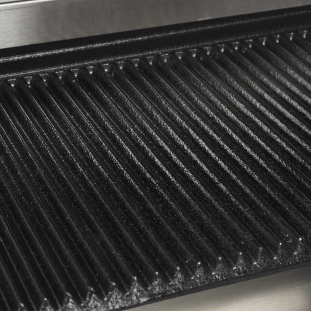vidaXL Kontaktgrill 43 x 305 x 20 cm Gerillter Panini-Grill 2200 W 44x41x19 cm