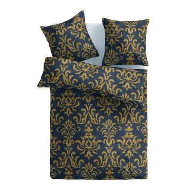 Bettwäsche 2tlg. Bettbezug + Kissenbezug - Floral / Ornament, Bestlivings, Satin Baumwolle, 100% Baumwolle, verd. Reißverschluss, Satin Qualität - Bettdeckenbezug