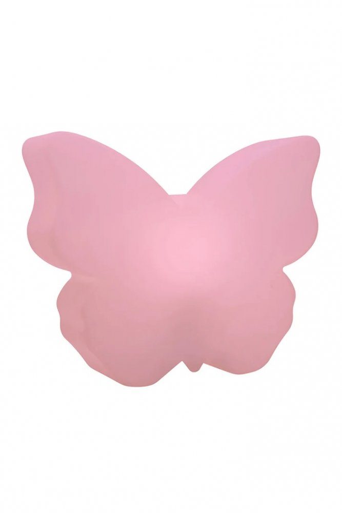 8 seasons design Dekolicht 8 seasons - Motivleuchte Shining Butterfly 40 cm rosa LED