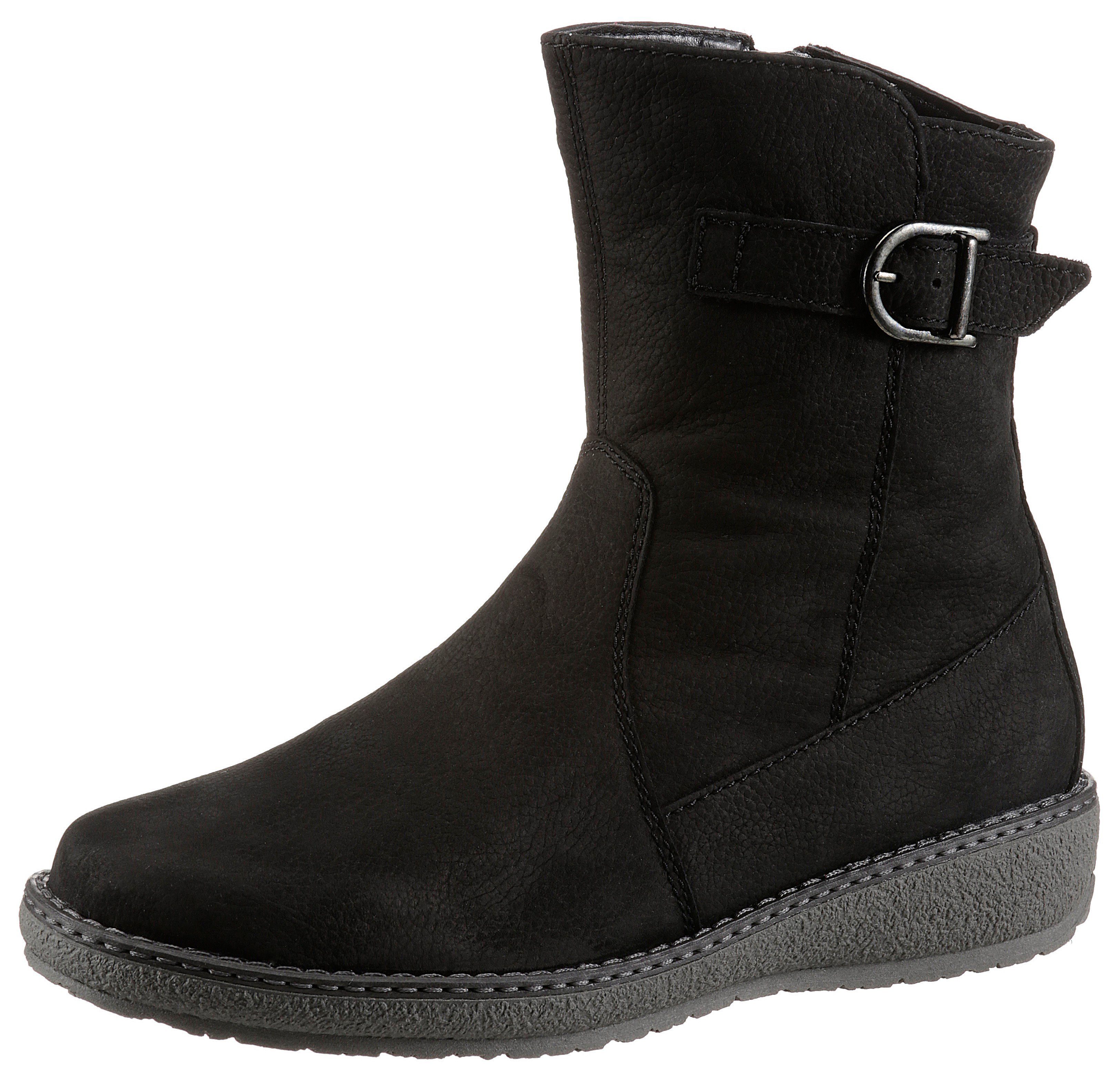 Waldläufer HOJA Winterboots in komfortabler Schuhweite H (sehr weit) schwarz | Boots