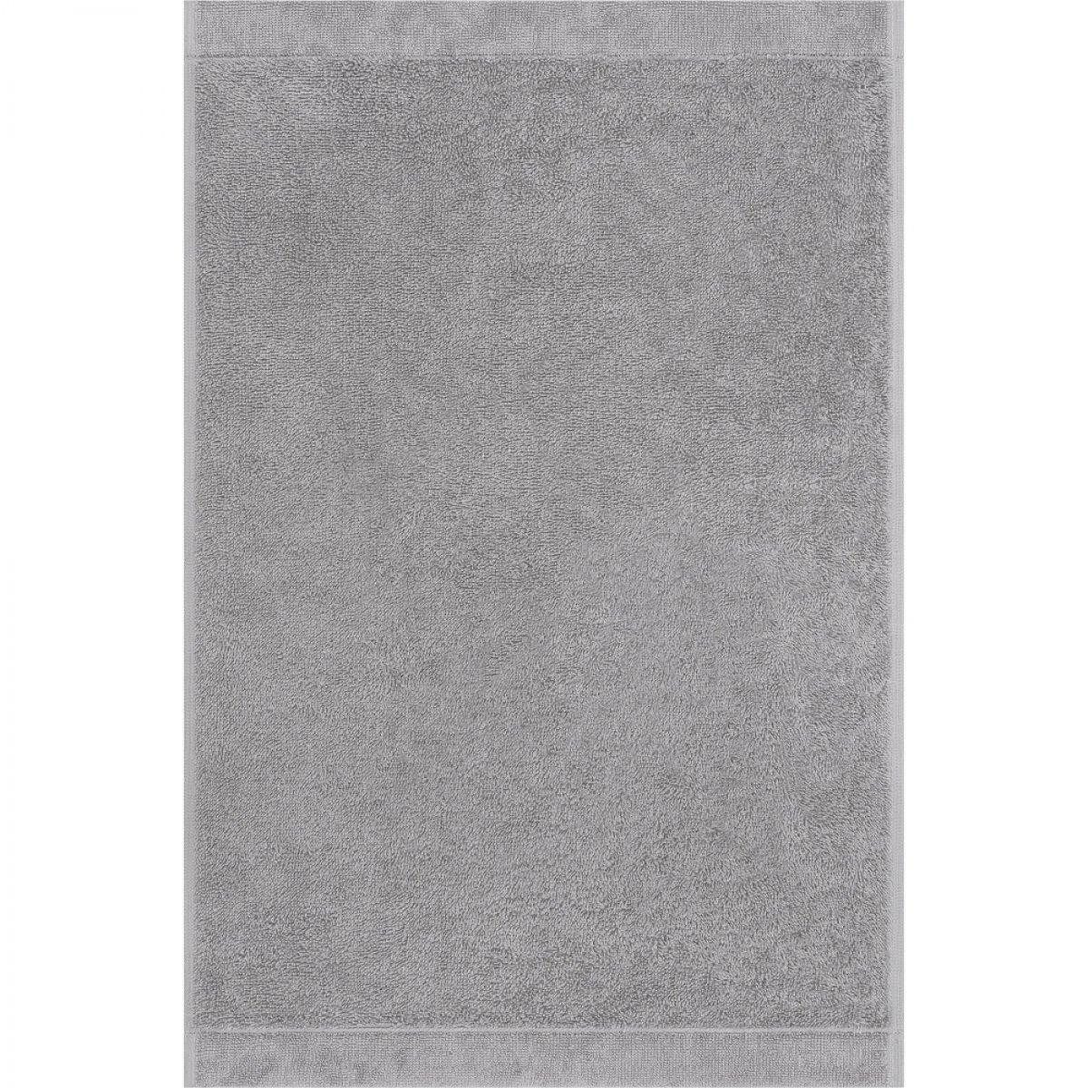 Cawö Badetücher Gästehandtuch Lifestyle Uni Metall Grau (30x50 cm)