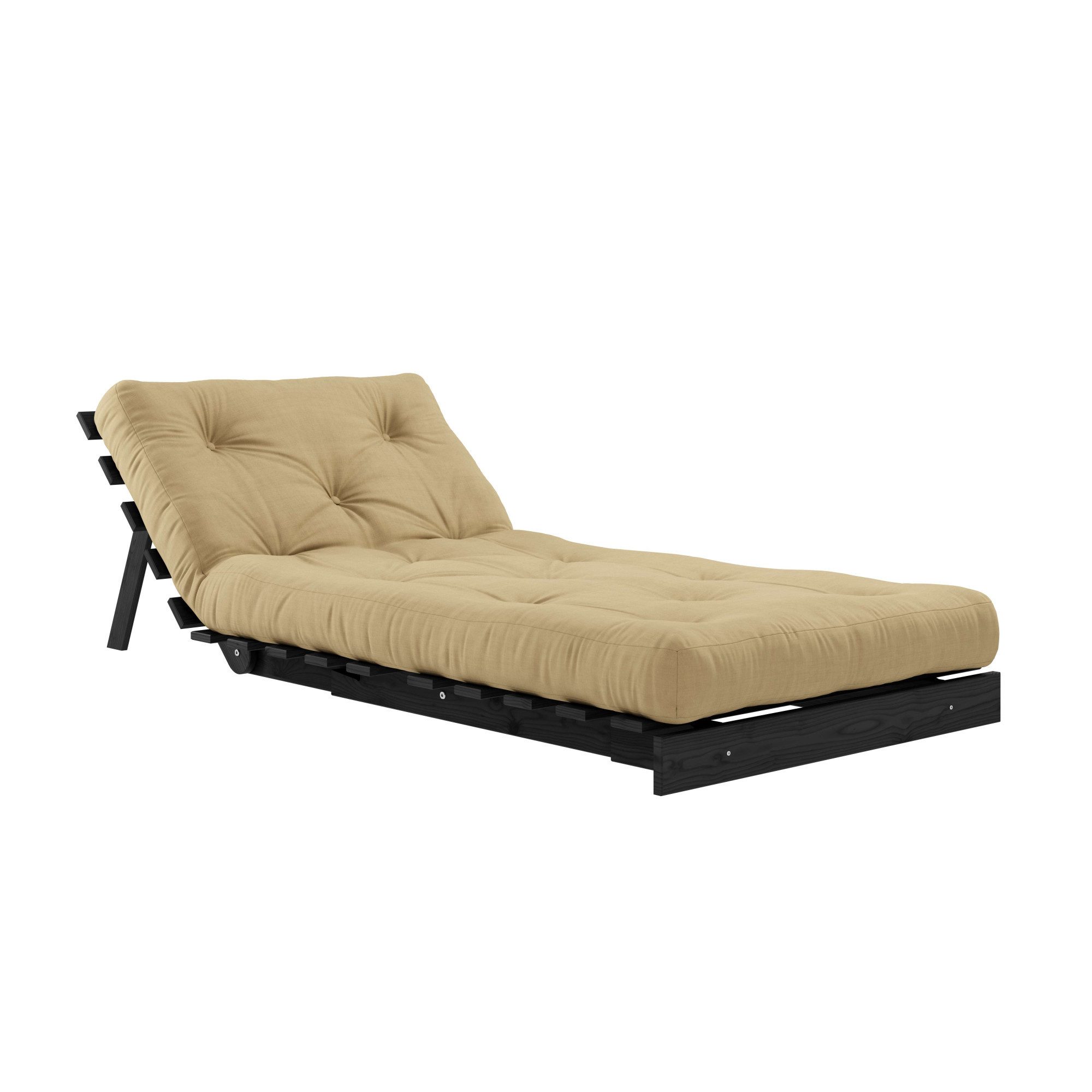 Karup Design Daybett Roots Sofa Bed, Schlafsofa, Bettfunktion, FSC®-Massivholz, Inkl. Futonmatratze, Made in Europe, langlebig, B: 140 oder 160 cm