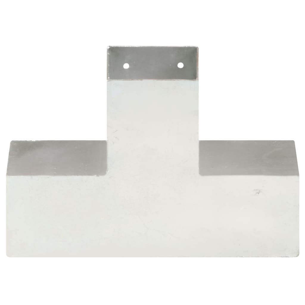 vidaXL Zaunpfosten Pfostenverbinder X-Form Verzinktes Metall 91 x 91 mm, (1-St)