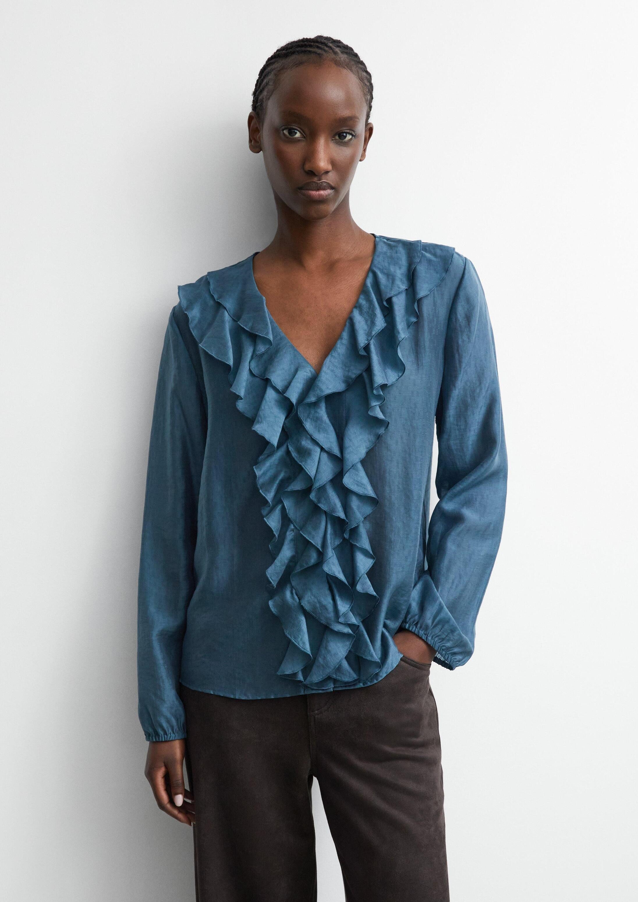 comma Langarmbluse Bluse Bluse