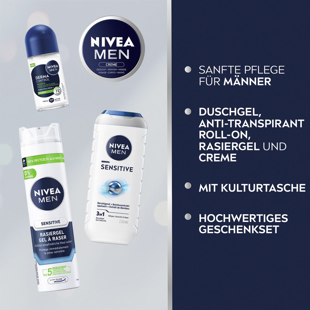 Nivea Men Hautpflege-Set TRAVEL BUDDY-SET, 4-tlg.