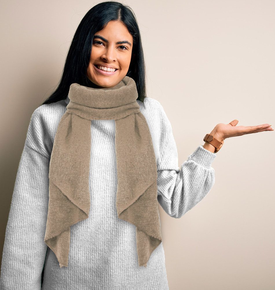 Trachtenland Schal Schal 'Eliana' - extra weich - Taupe günstig online kaufen