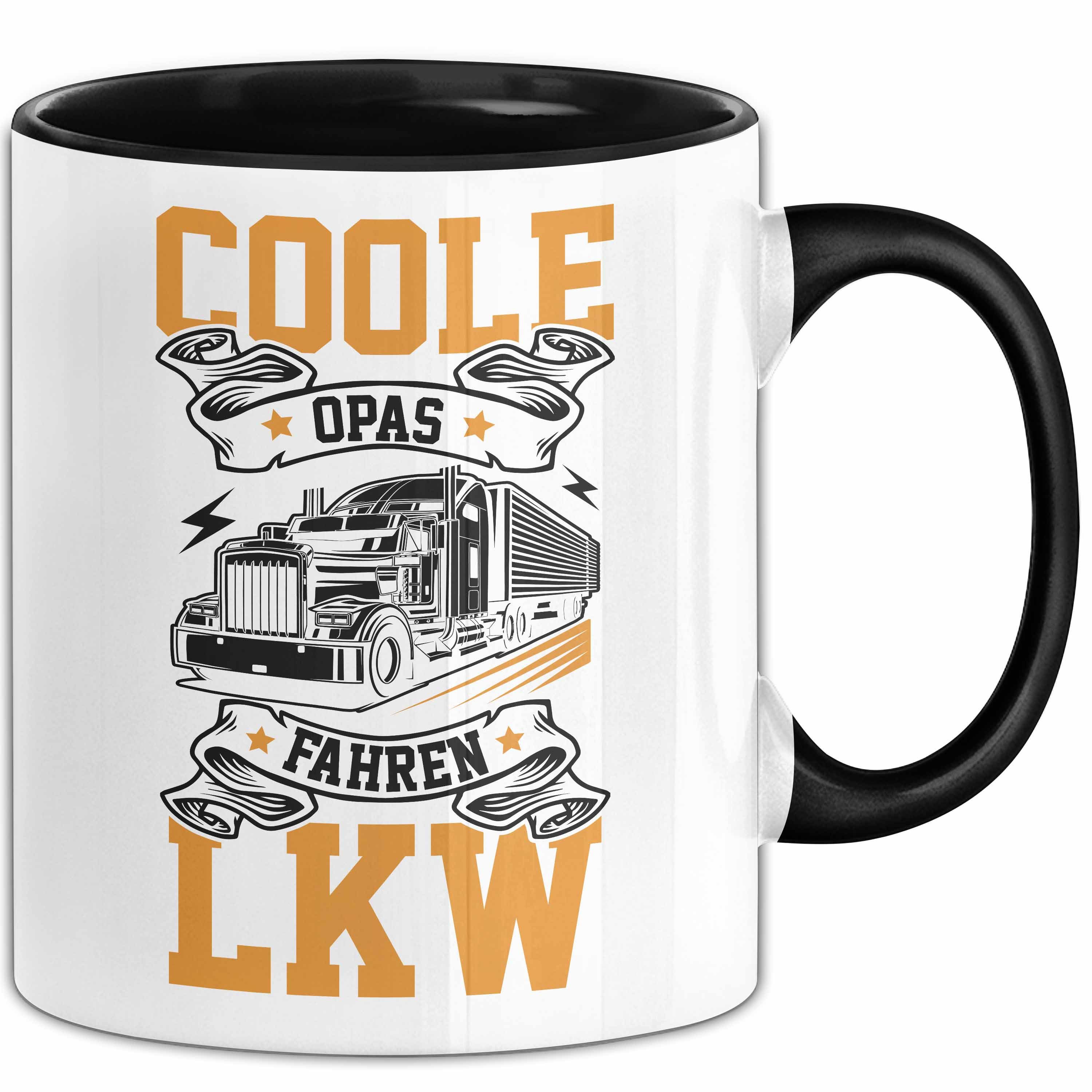 Trendation Tasse LKW Opa Geschenk Tasse Coole Opas Fahren LKW Vatertag Opa Geschenkidee