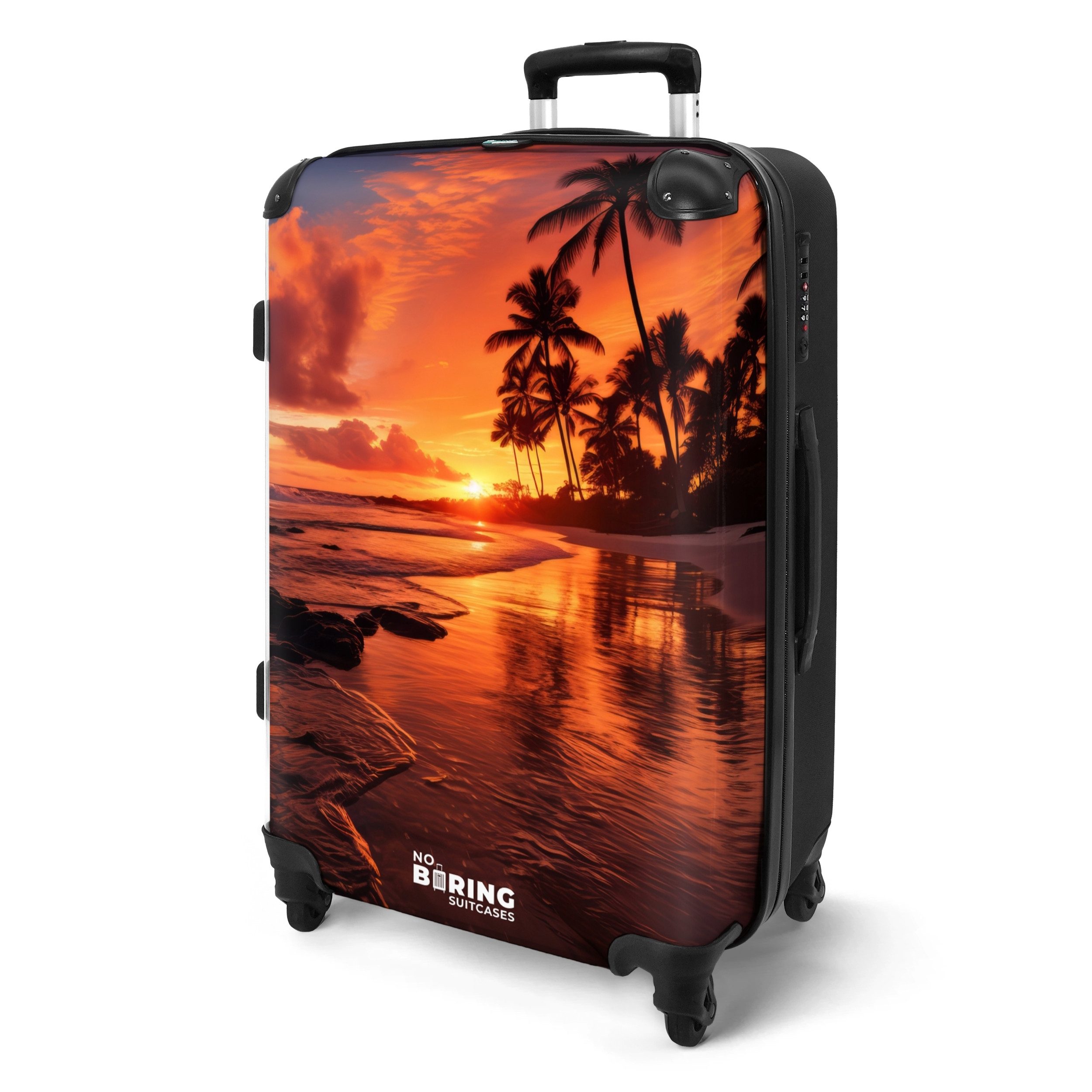NoBoringSuitcases.com© Hartschalen-Trolley Palmen bei Sonnenuntergang 67 günstig online kaufen