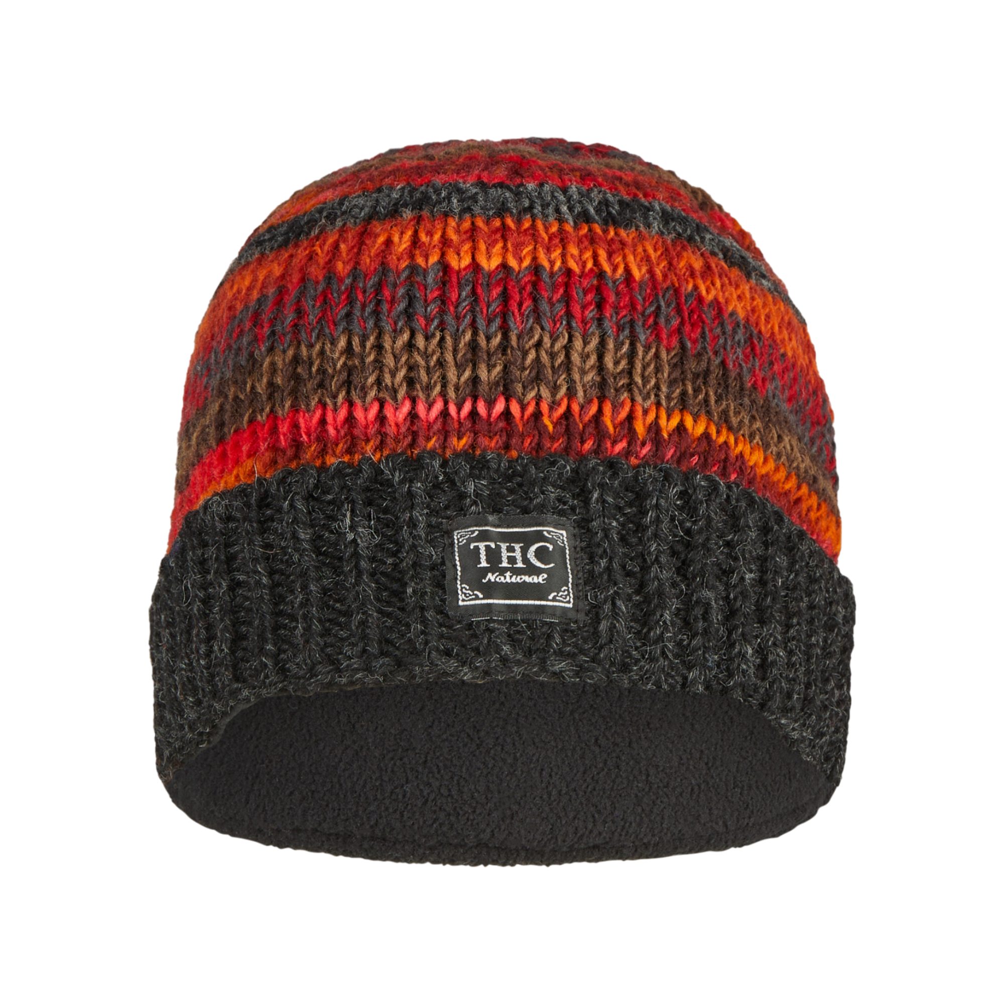 THC Natural Line Strickmütze THC Schafwoll Rollcap 815 (1 Stück, 1-St., 1 Stück) Innenfutter: Fleece