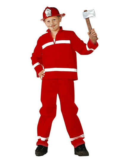 Rubie´s Kostüm Roter Feuerwehrmann, Zweiteiliges Kostüm für feuerrote Feuerwehrhelden