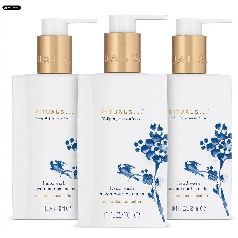 Rituals Flüssigseife Rituals Amsterdam Collection Handseife 3er Set, Vorteilspack mit drei luxuriösen Handseifen