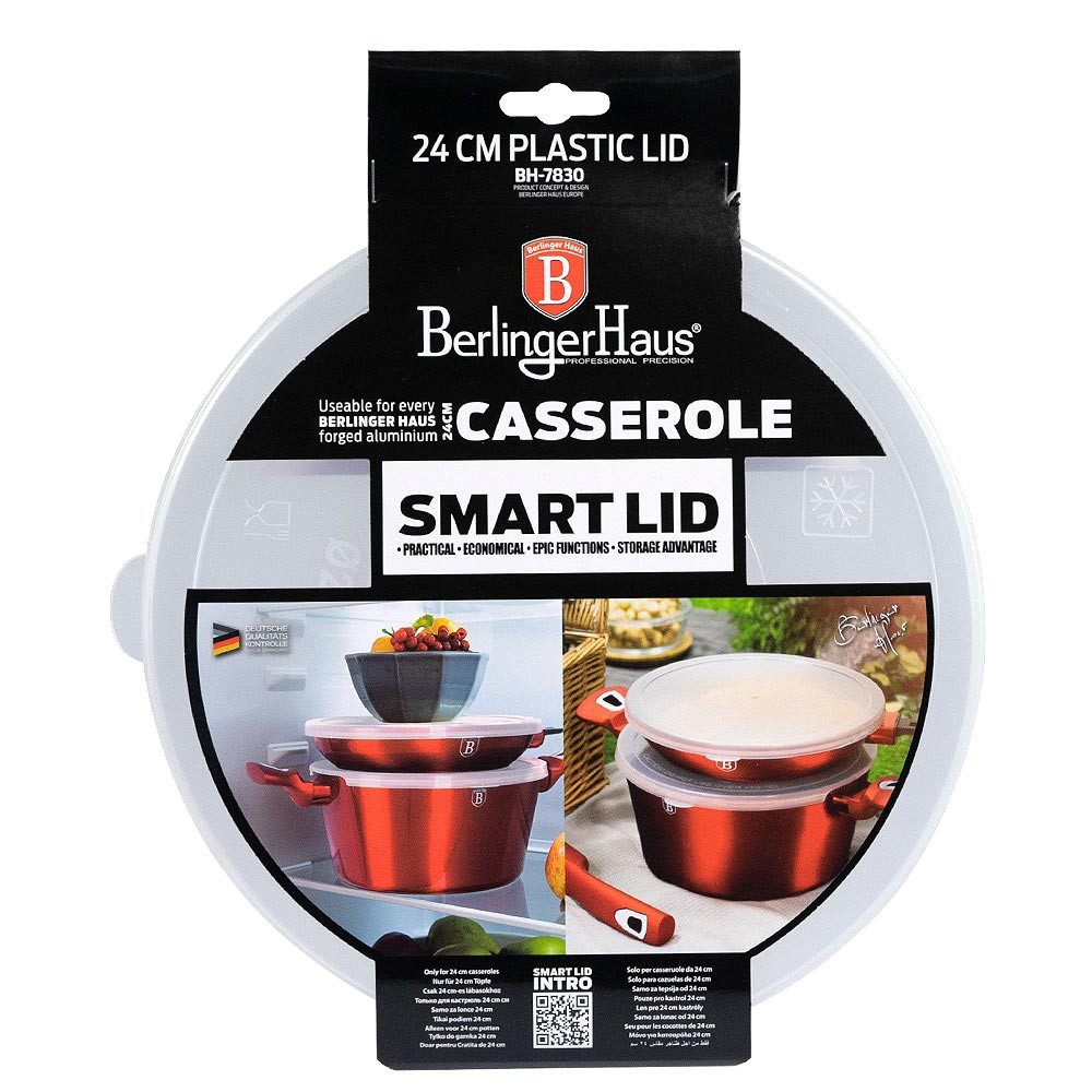 BerlingerHaus Universaldeckel ASPEN, (Set, 1-tlg), passt für den 24-er Schmortopf der Aspen Collection von Berlinger Haus