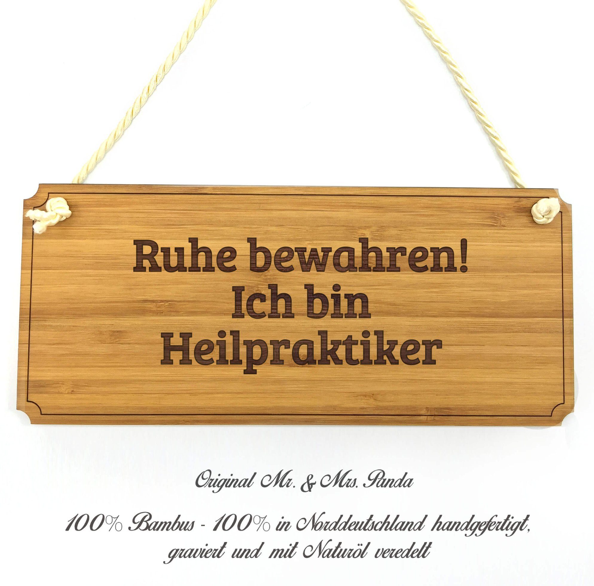 Mr. & Mrs. Panda Hinweisschild »Heilpraktiker Beruf, Türschild