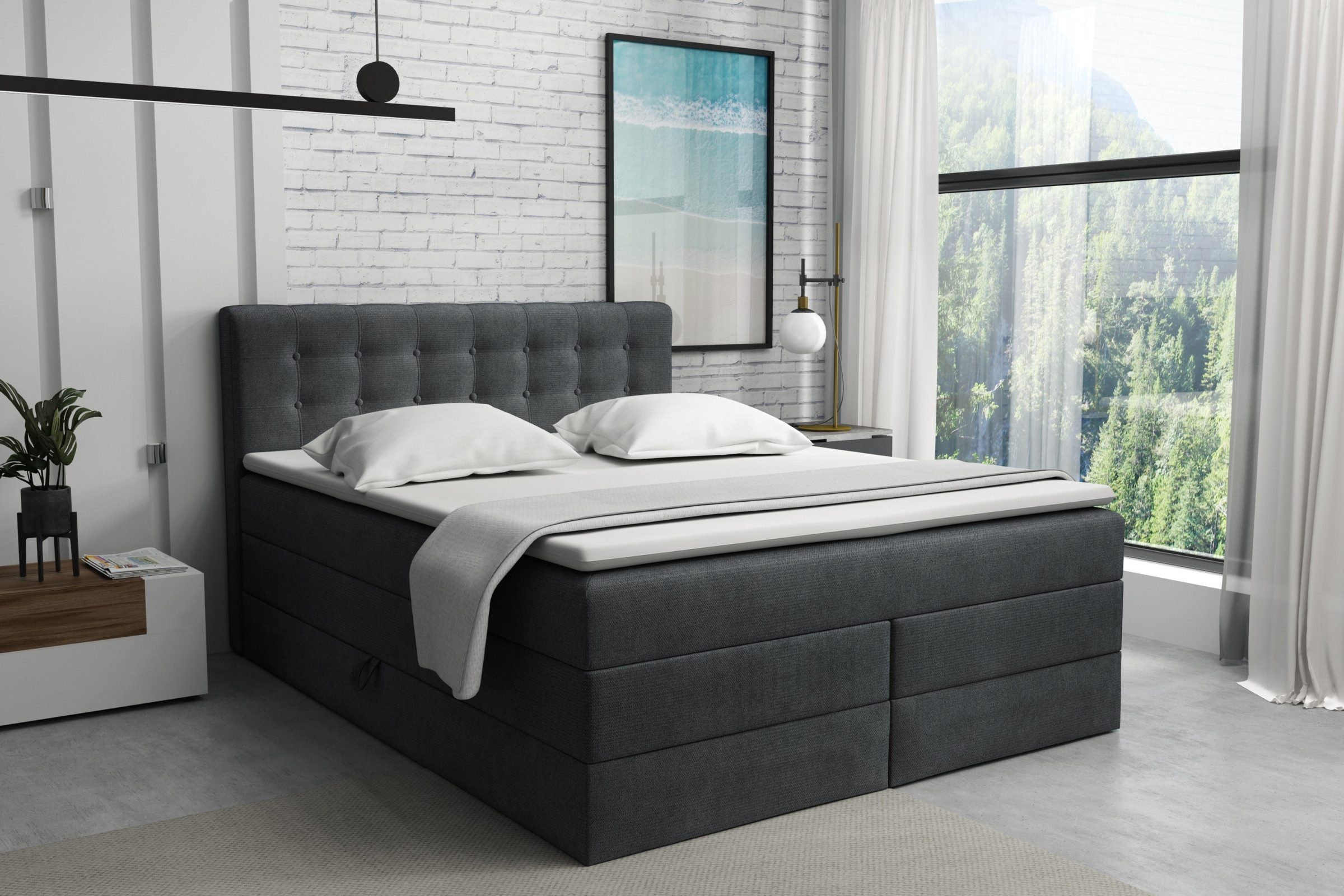 Deine Möbel 24 Boxspringbett SANTE Echtes günstig online kaufen