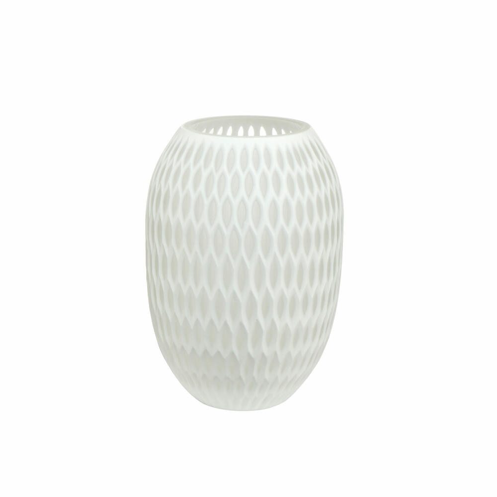 Goebel Dekovase White Carved 24 cm