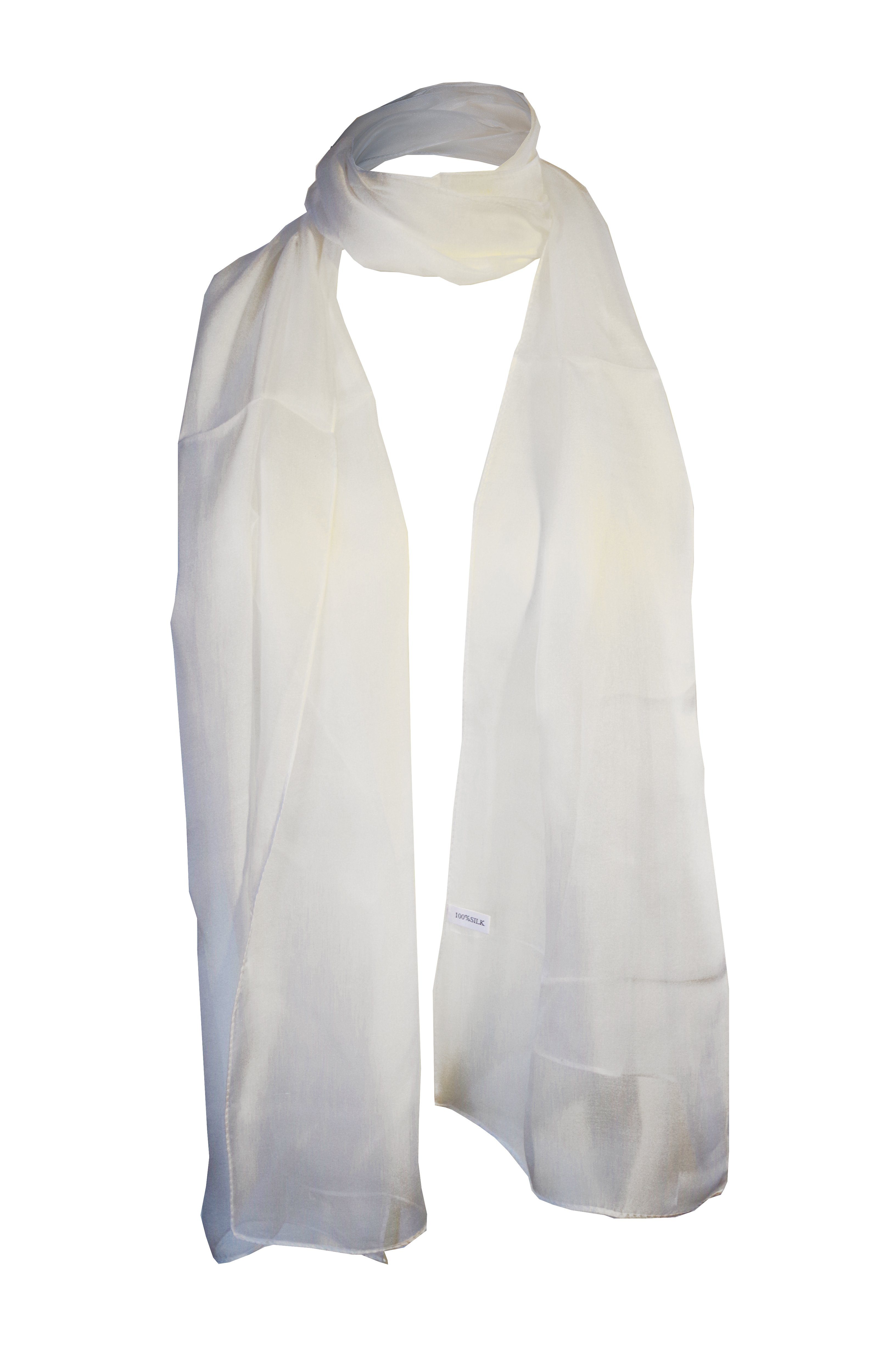 Posh Gear Seidenschal Seiden Schal Chiffon Scialle, aus 100% Seide