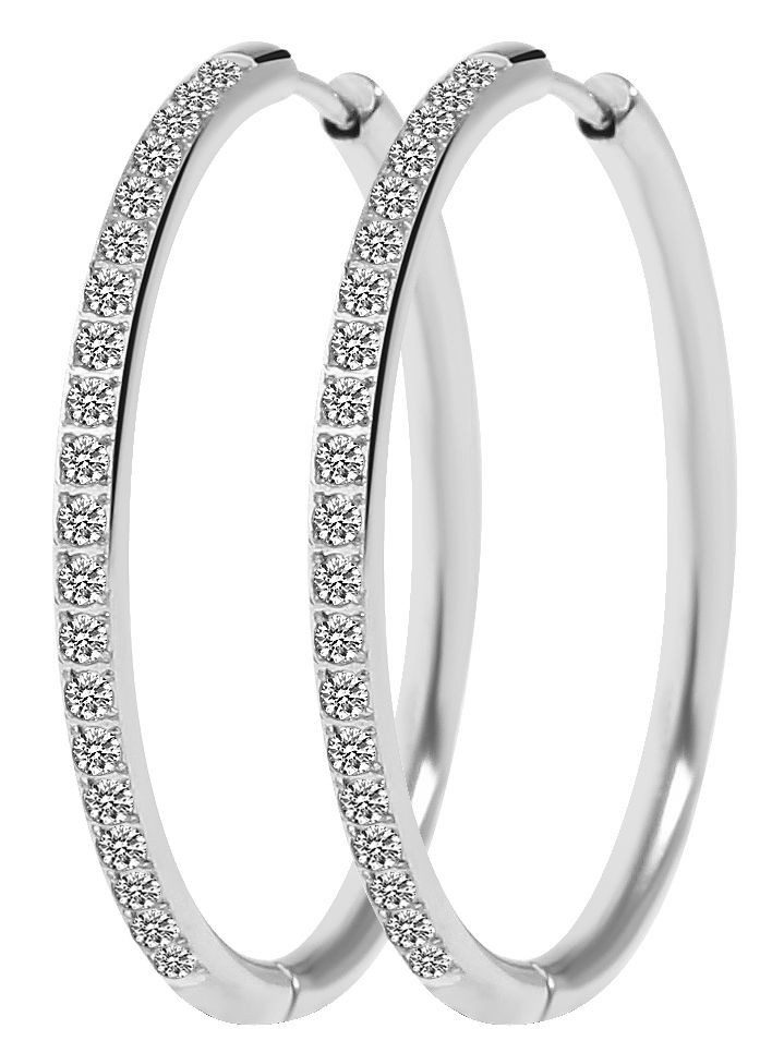 Adelia´s Paar Creolen Damen Creolen aus Edelstahl Ø 30 mm günstig online kaufen