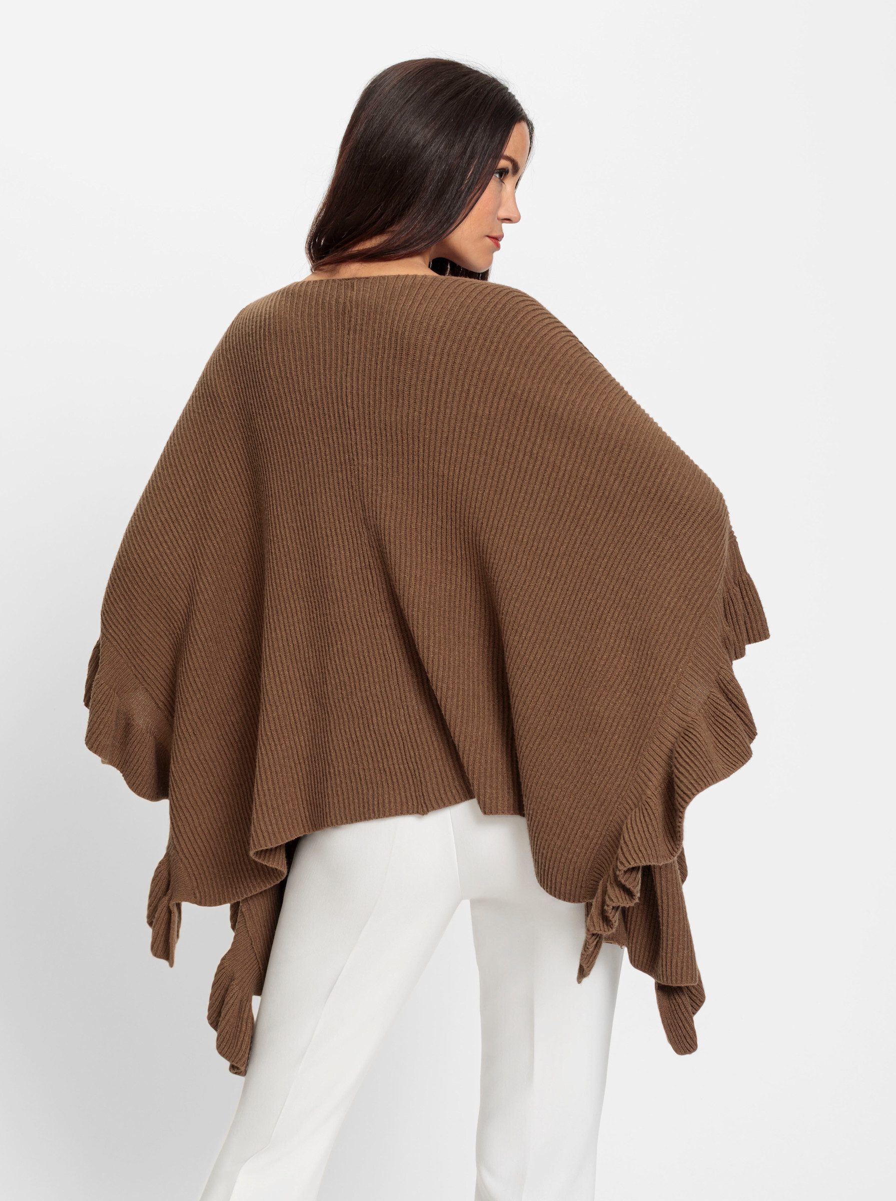 heine Strickponcho Strickponcho Länge ca. 62 günstig online kaufen