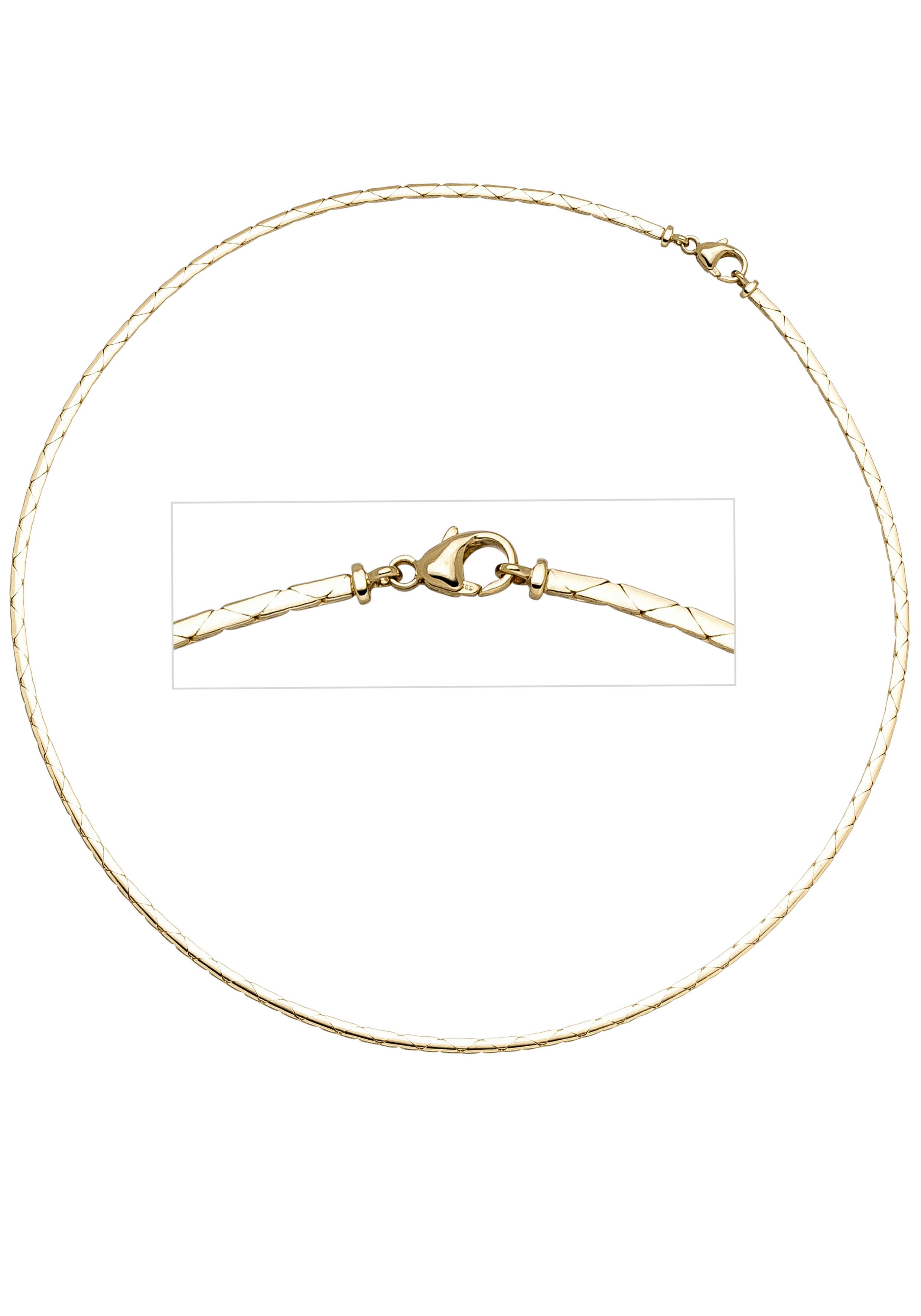JOBO Goldkette Fantasie-Kette, 585 Gold 42 cm 2,1 mm
