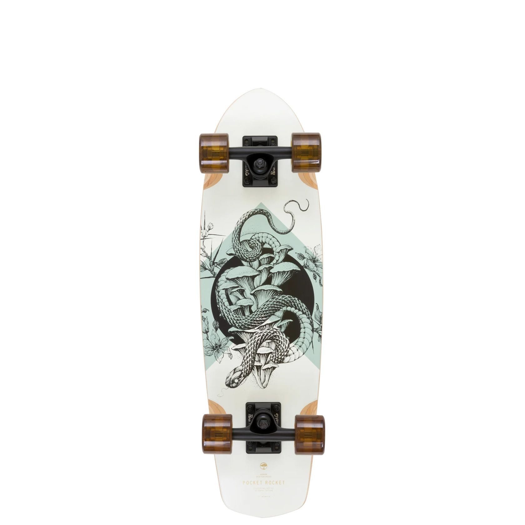 Arbor Collective Minilongboard Bamboo Pocket Rocket 27" (El Rose), Cruiser aus der Bamboo Serie