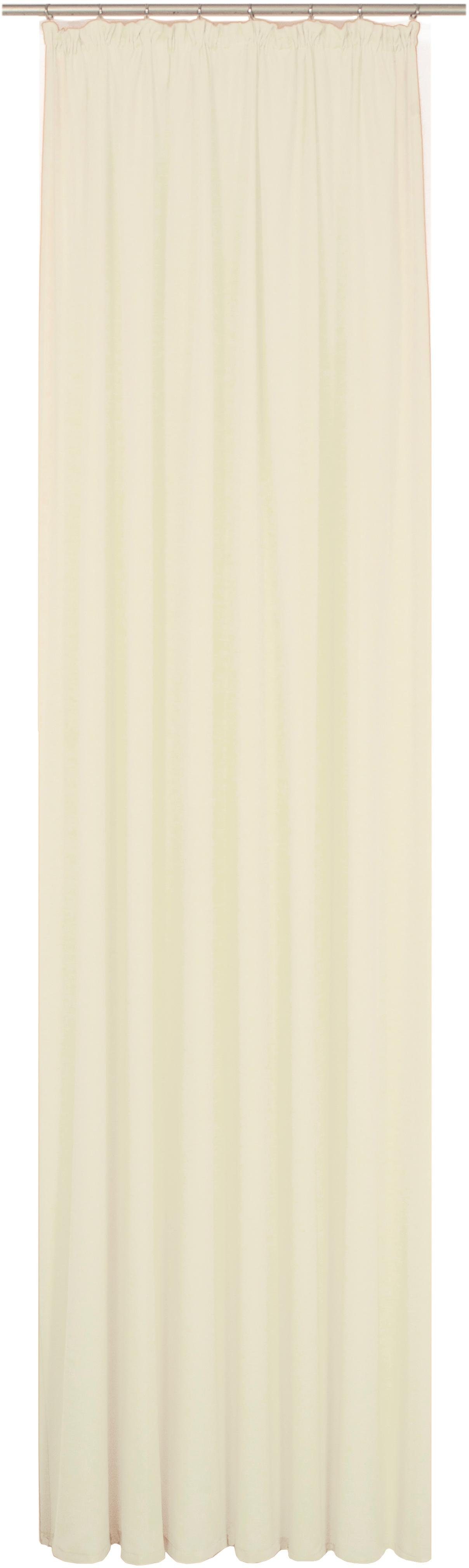 Vorhang LORCA, Wirth, Kräuselband (1 St), halbtransparent creme | Fertiggardinen