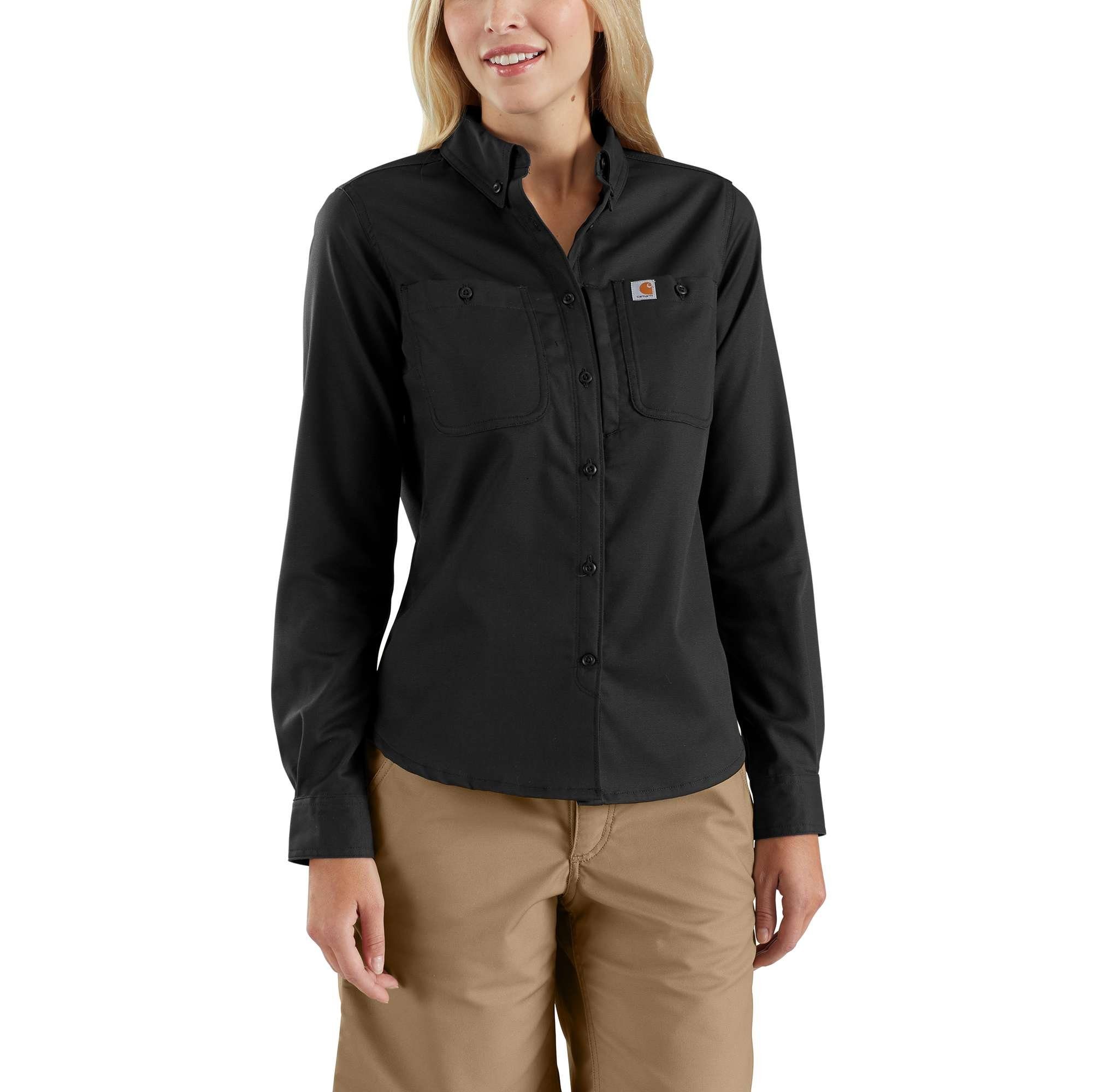 Professional Carhartt Damen Carhartt Langarmshirt black Adult Rugged Langarmshirt