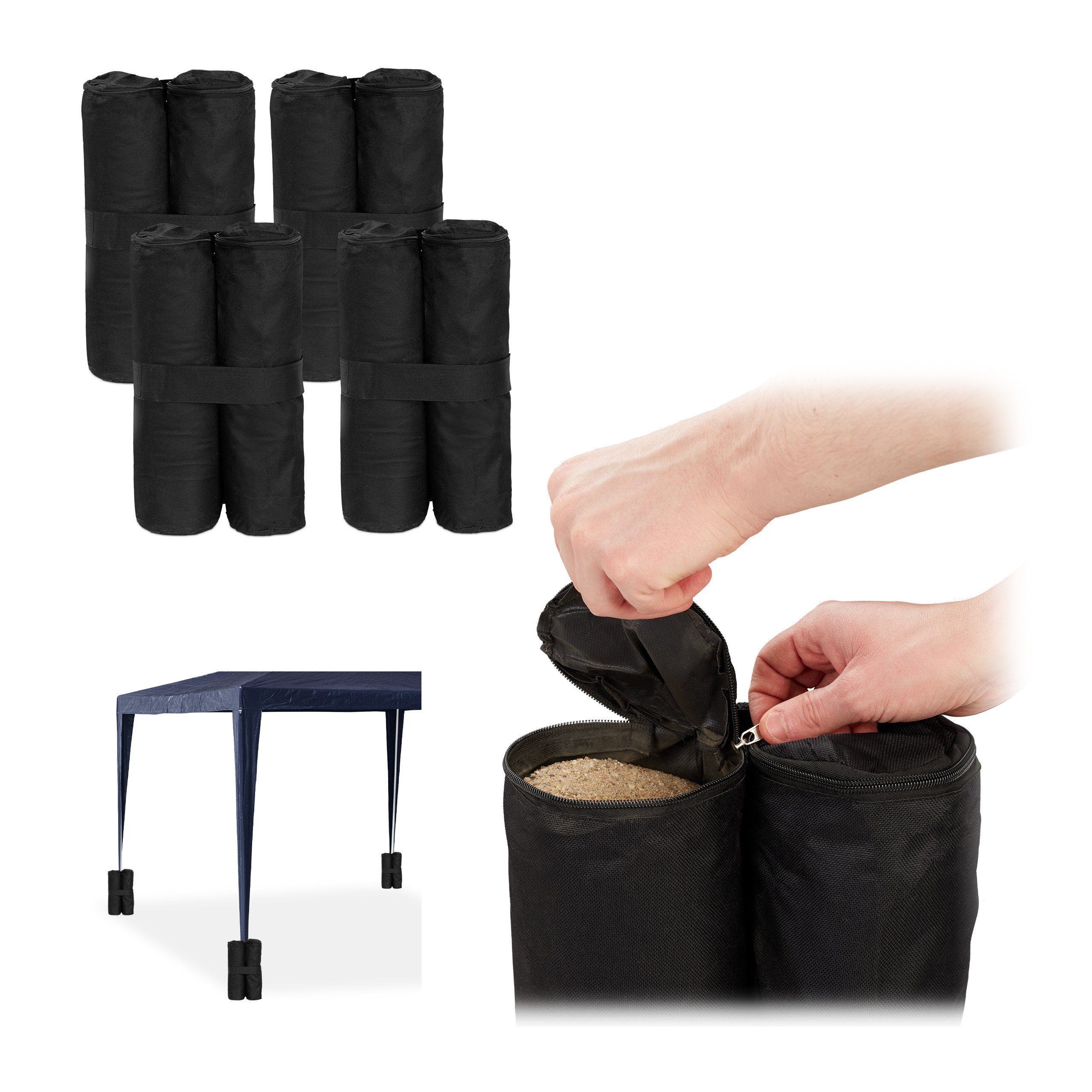 relaxdays Beschwerungsgewicht Pavillon Gewichte 4er Set günstig online kaufen