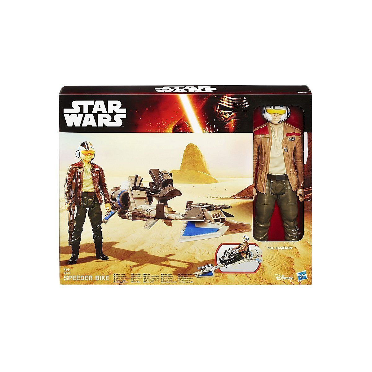 Actionfigur Poe Dameron mit Speeder Figuren-Set