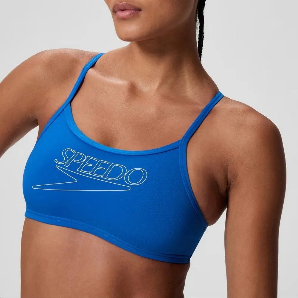 Speedo Bustier-Bikini Endurance+ Logo Thin Strap Two