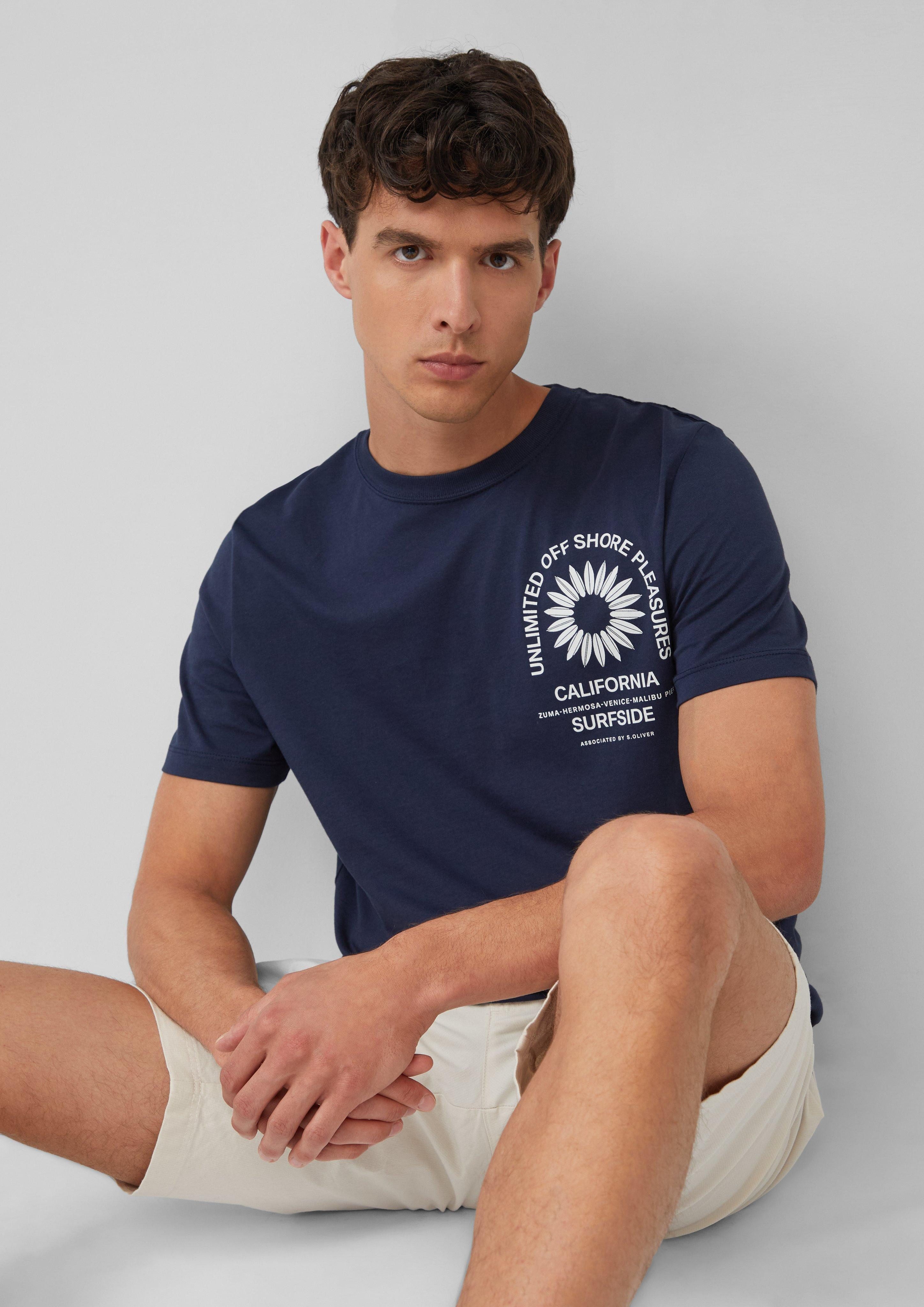 s.Oliver Kurzarmshirt T-Shirt mit Crew Neck günstig online kaufen