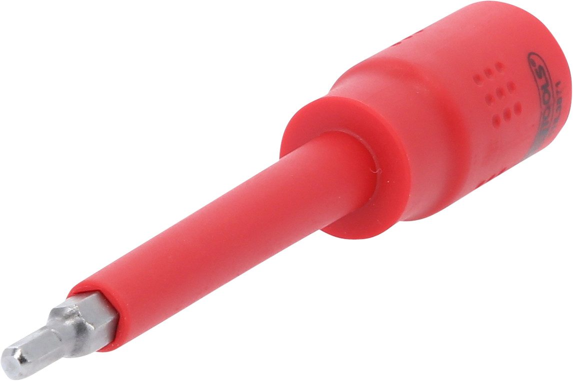 KS Tools Stecknüsse 3/8" Isolierte Bit-Stecknuss Innensechskant, 4mm, 122mm lang (118.38