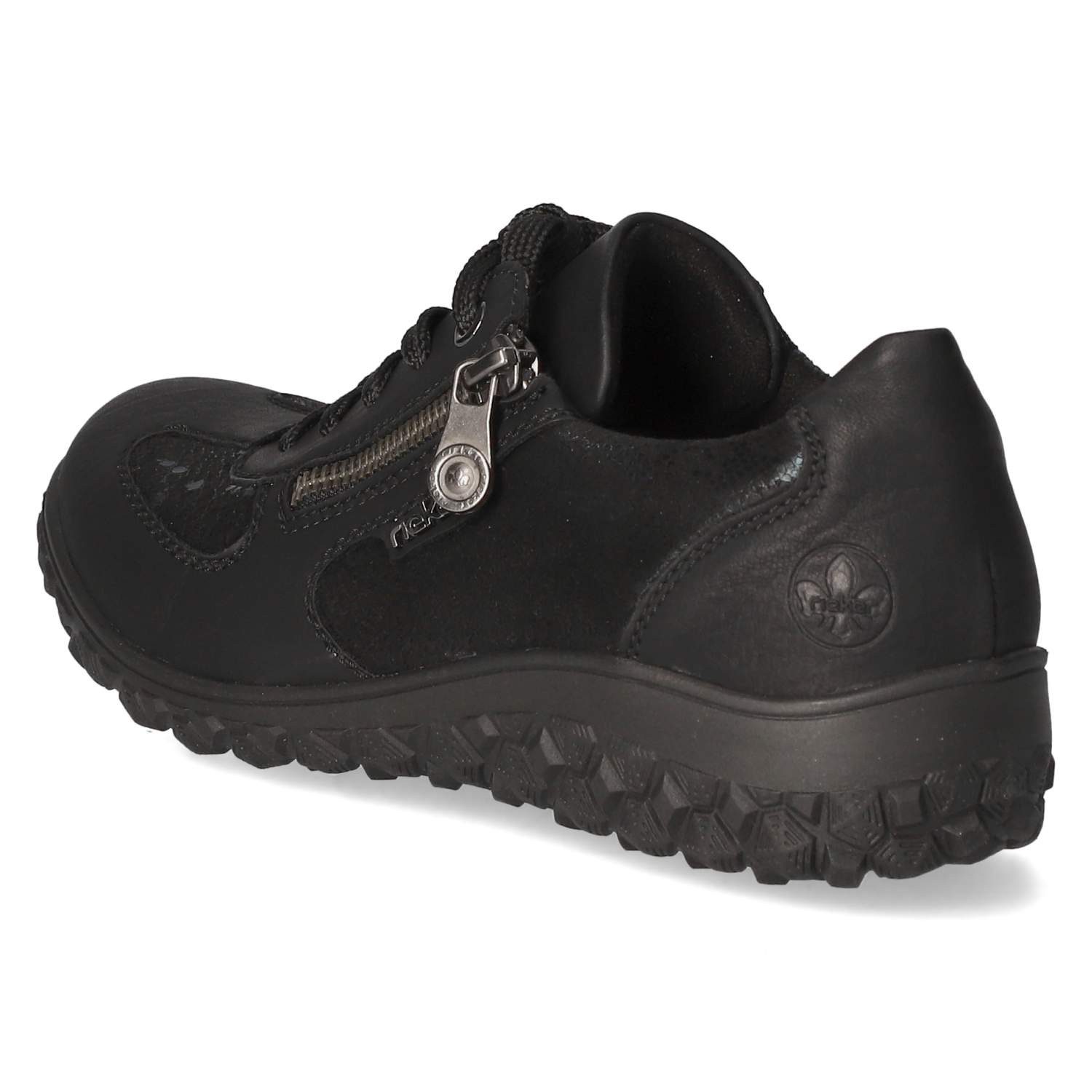 Rieker Rieker Sneaker Low 59501-00 Damen Textil & Synthetik black Schnürschuh – Bild 3 von 5