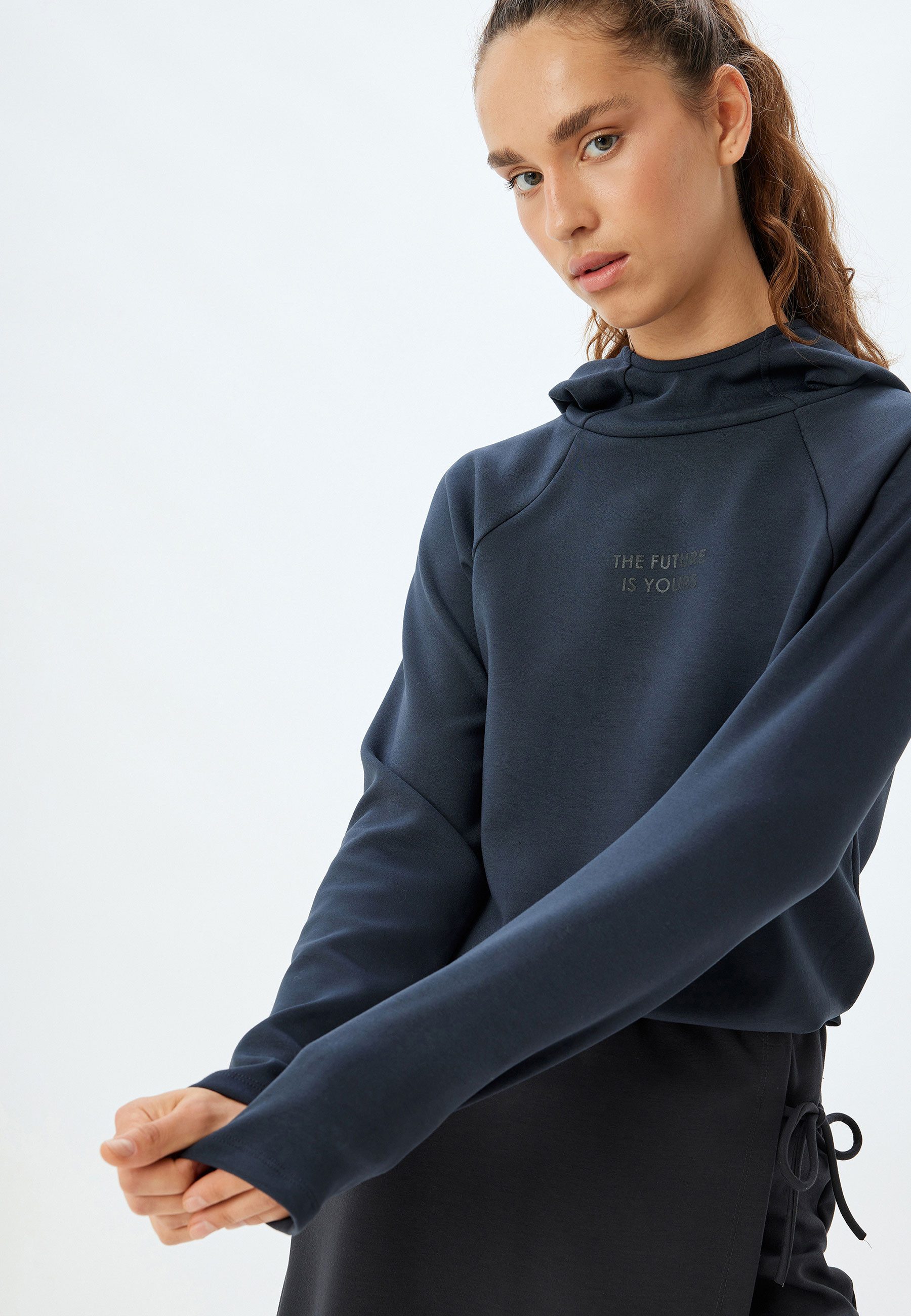 Koton Kapuzensweatshirt Kapuzenkragen Mit Aufdruck