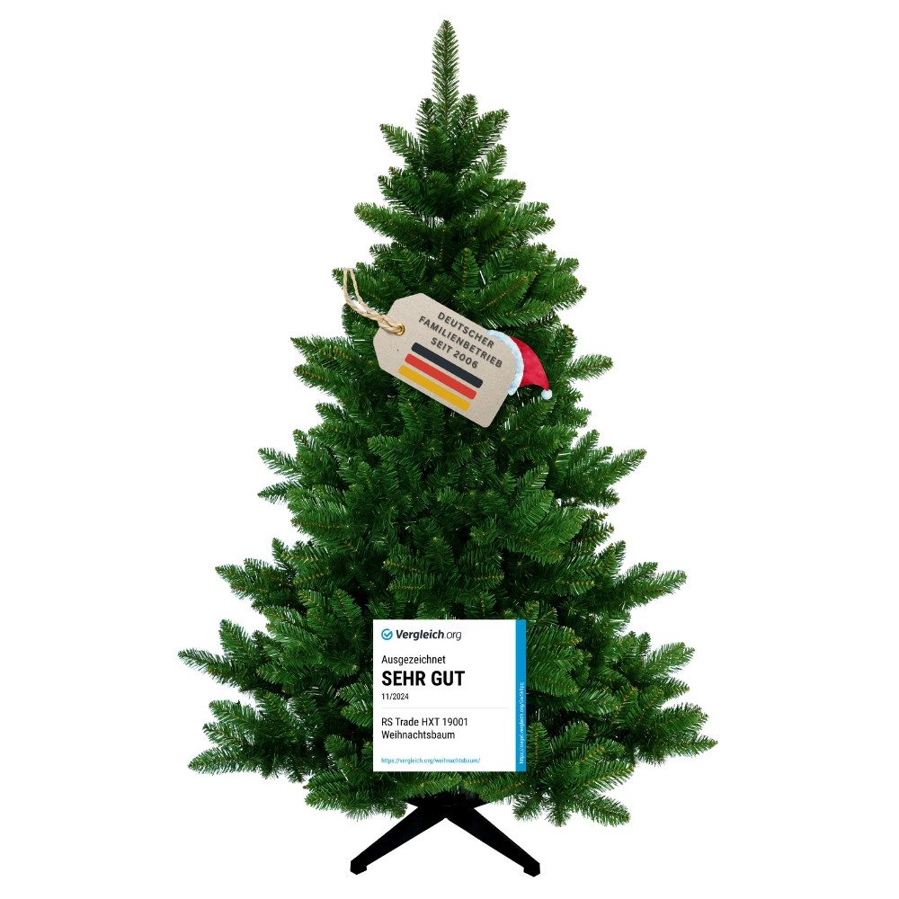 RS Trade Künstlicher Weihnachtsbaum Weihnachtsbaum „Spessarttanne Classic“ PVC 19001