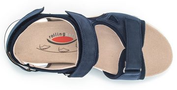 Gabor Rollingsoft Sandale, Sommerschuh, Sandalette, Keilabsatz, in Schuhweite G (weit)
