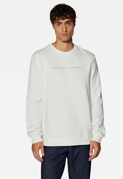 Mavi Sweatshirt Legerer Rundhals Пуловери Sweatshirt mit Print 6451 in Weiß